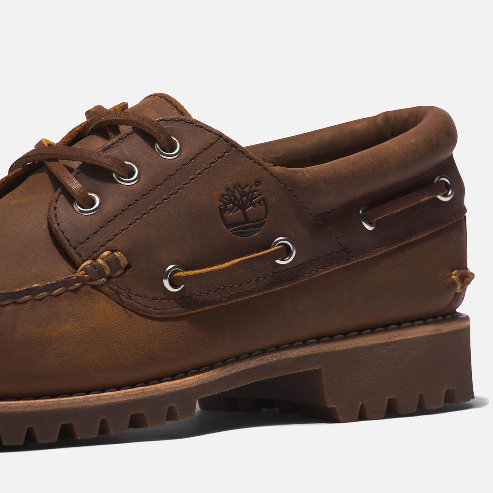 Timberland Authentics Handsewn Suede Boat Shoes in Brown for Men | Lyst