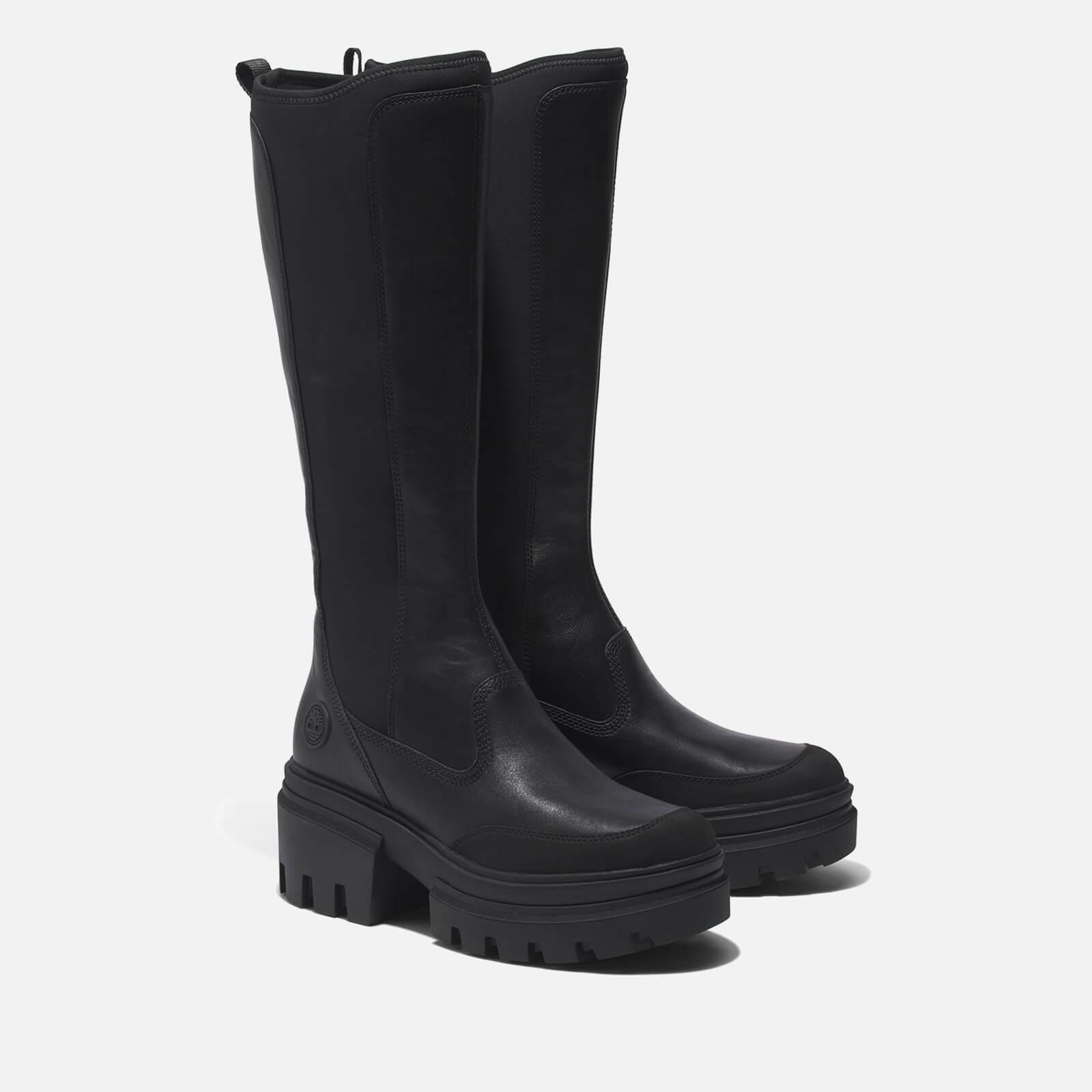 Black knee hotsell high timberland boots