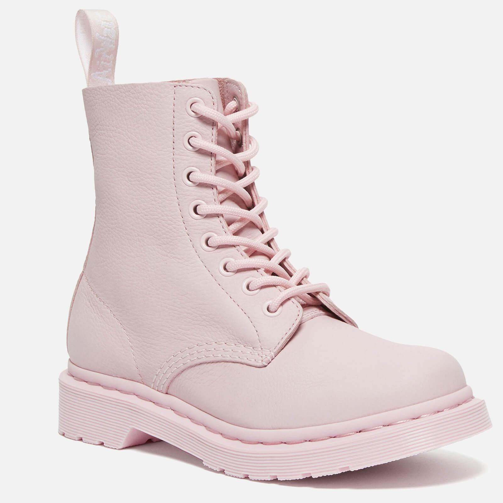 Dr. Martens 1460 Pascal Mono Virginia Leather 8-eye Boots in Pink | Lyst