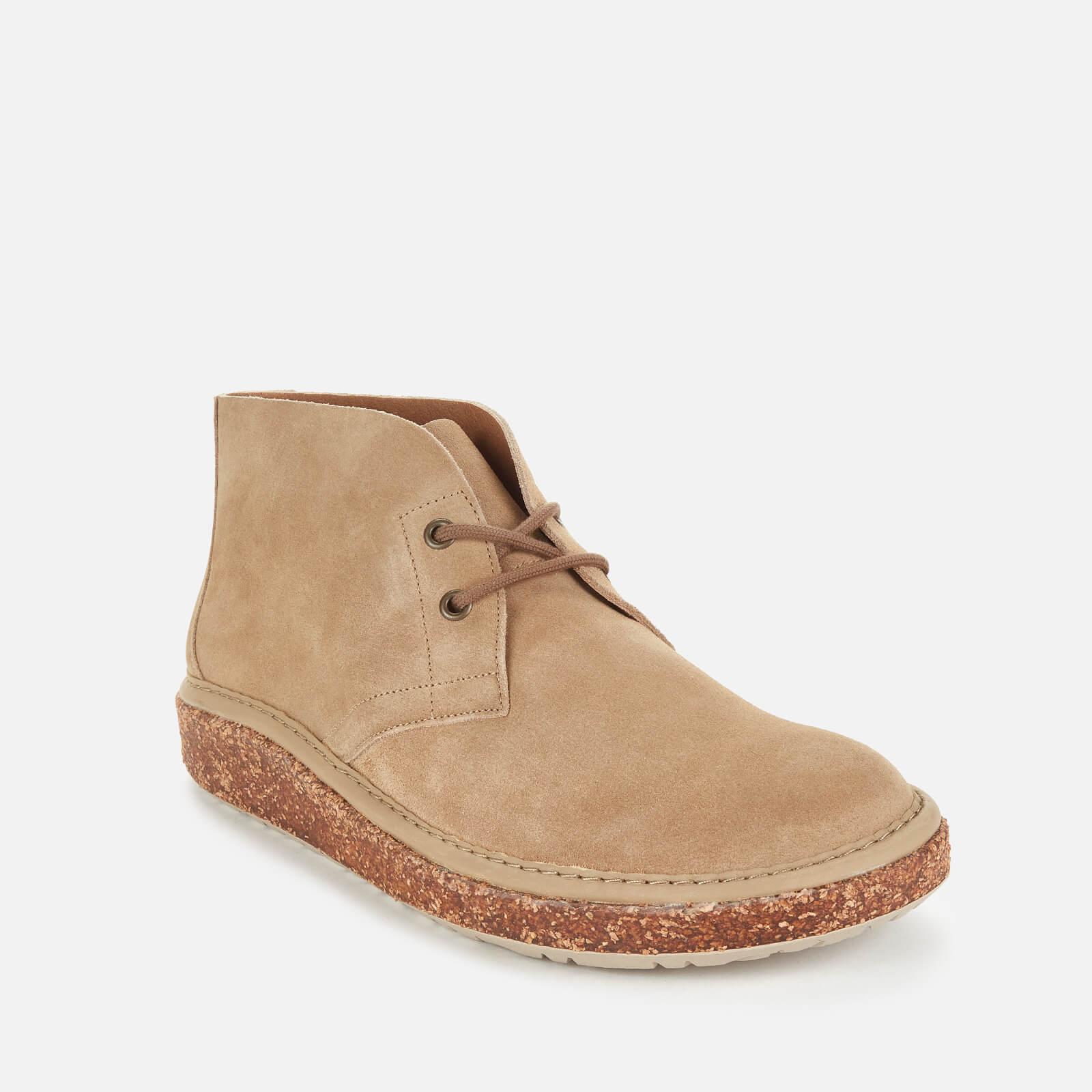 Birkenstock Milton Suede Desert Boots in Grey for Men | Lyst UK