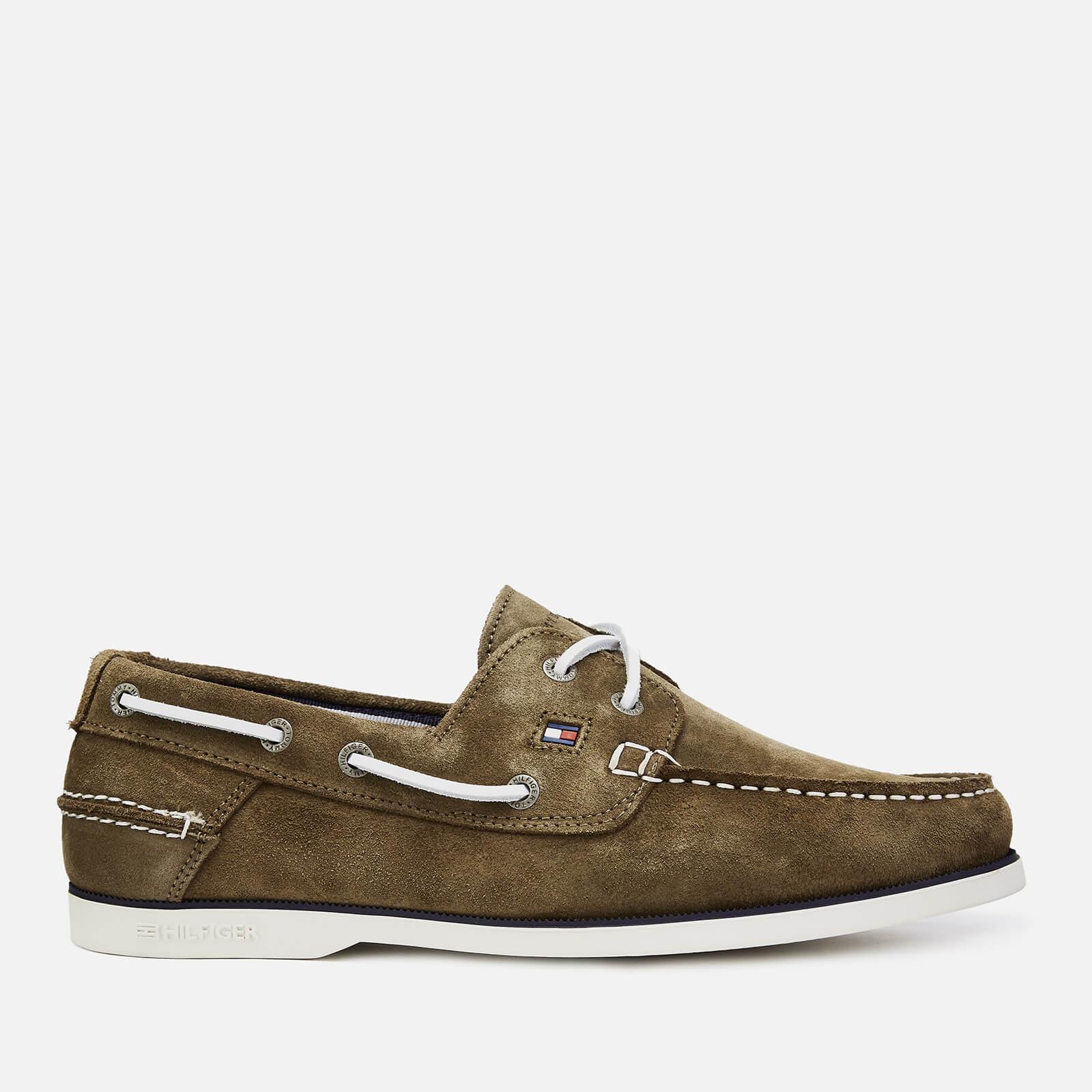 tommy hilfiger suede boat shoes