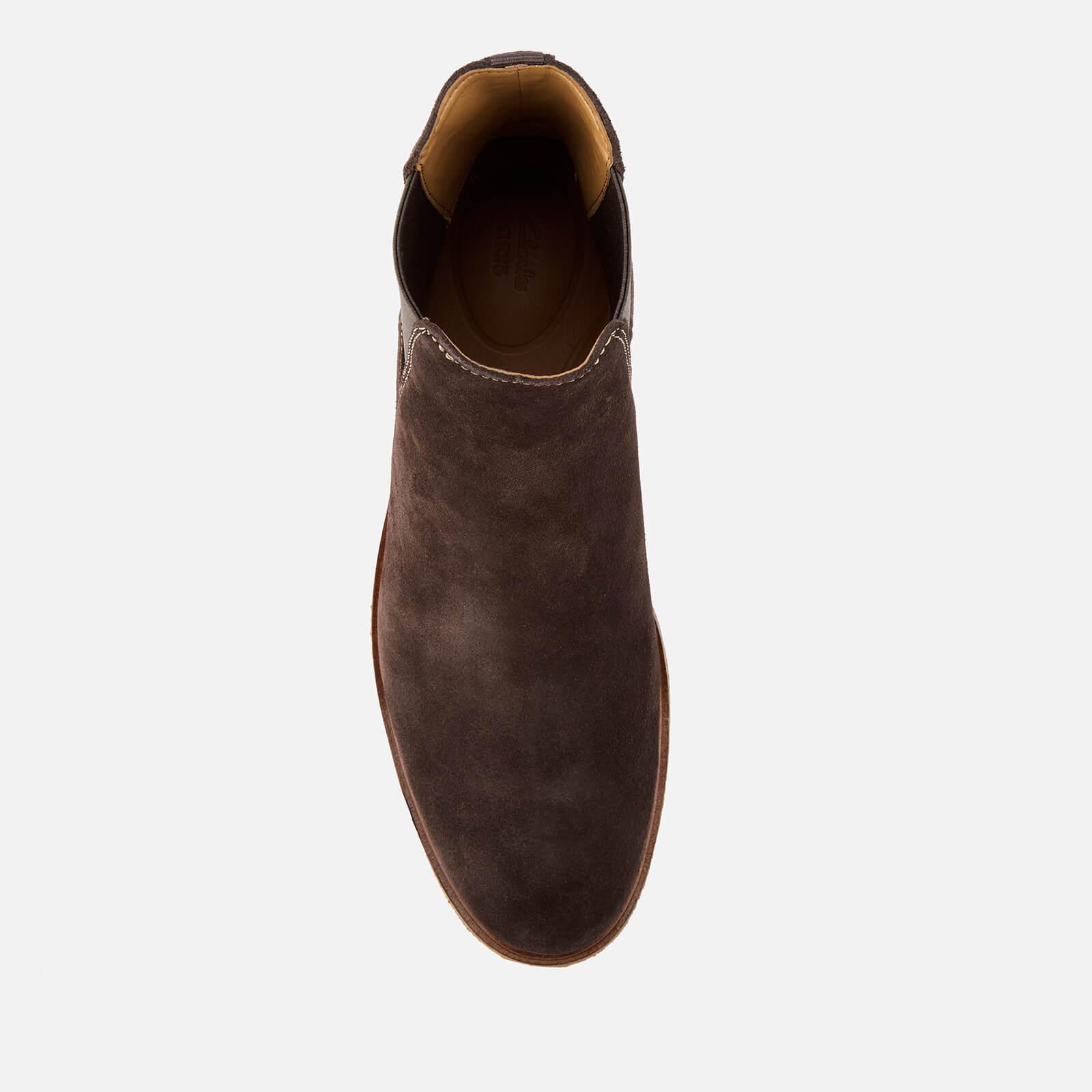 Clarks Men's Clarkdale Gobi Suede Chelsea Boots in Brown for Men | Lyst