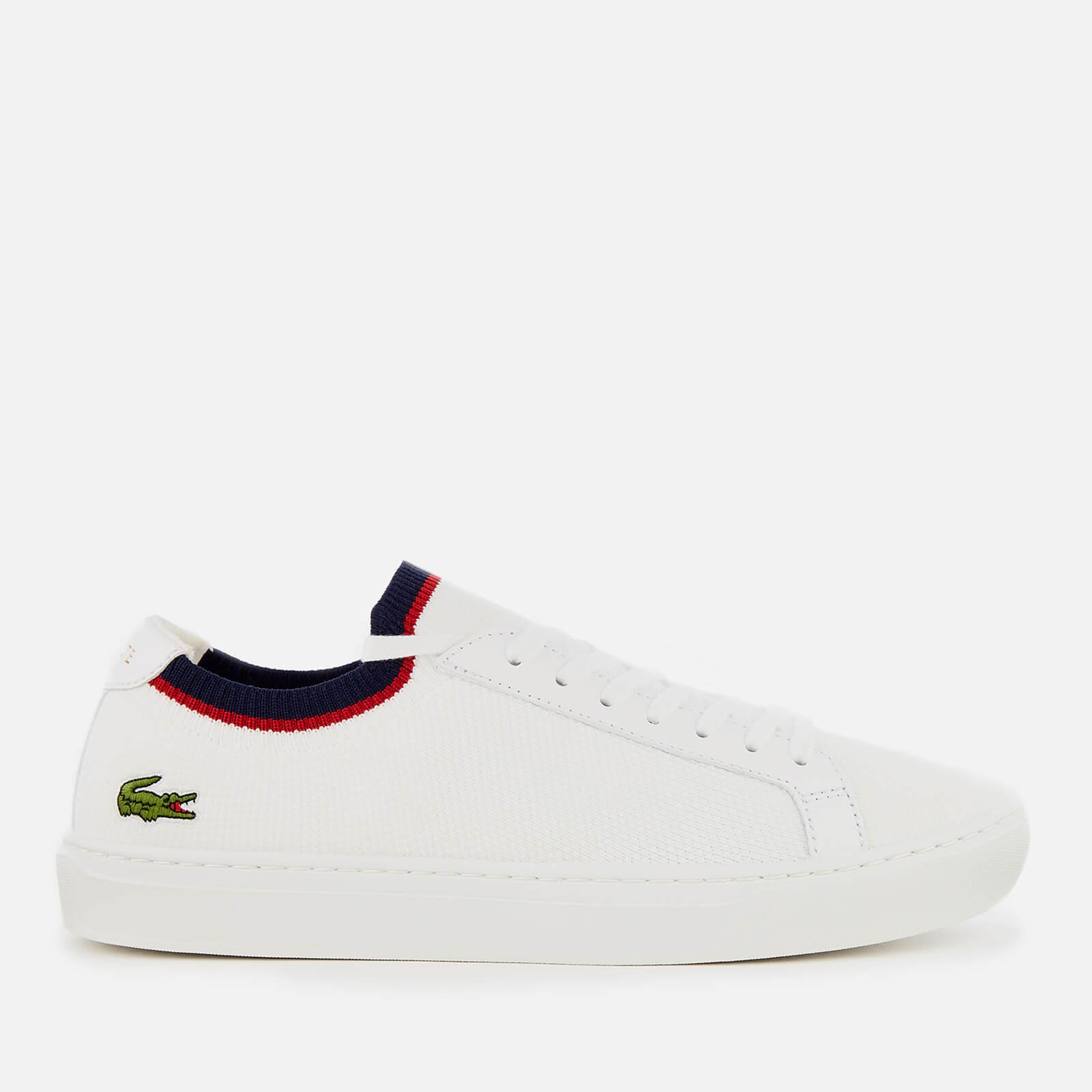 Lacoste Men's La-Piquee-119 White/Navy/Red Sneakers Shoes 