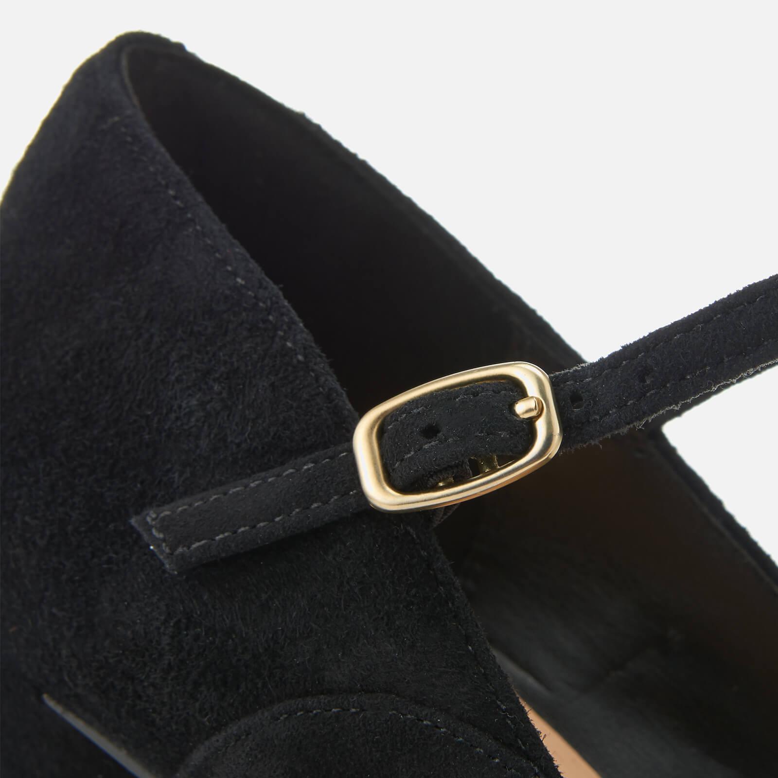 Clarks Dalia Lily Suede Mary Jane Heels in Black | Lyst UK