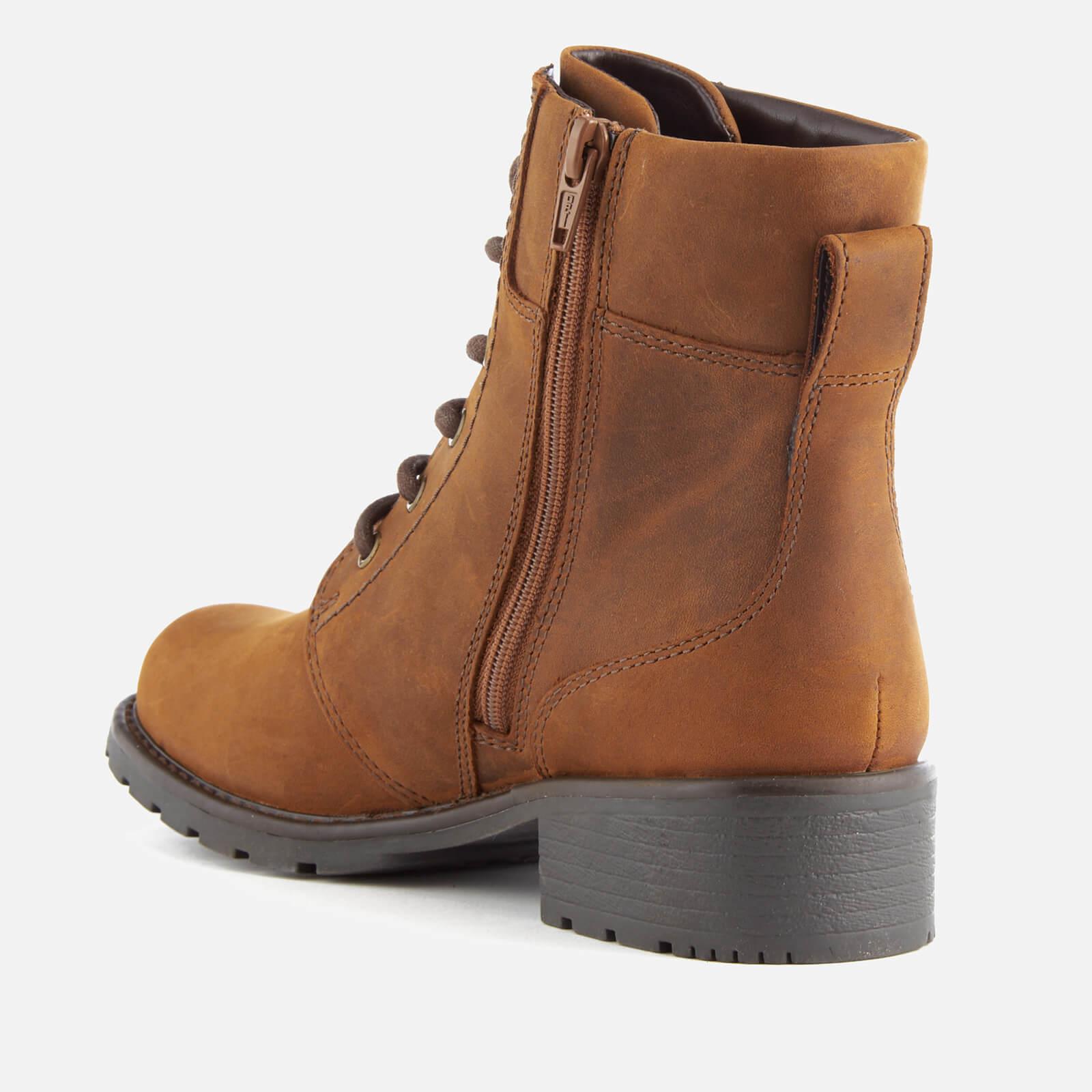 Clarks Women's Orinoco Spice Leather Lace Up Boots in Tan (Brown) - Lyst