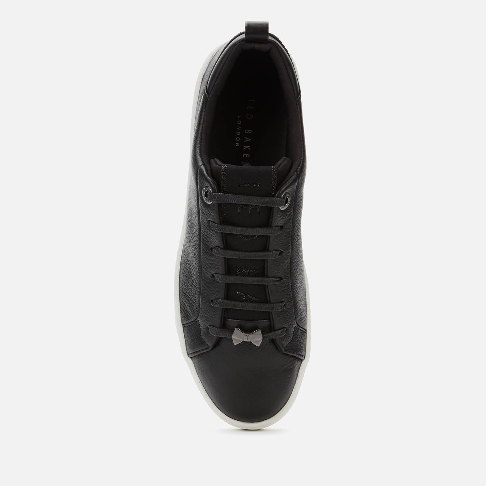 ted baker tedah branded leather trainers