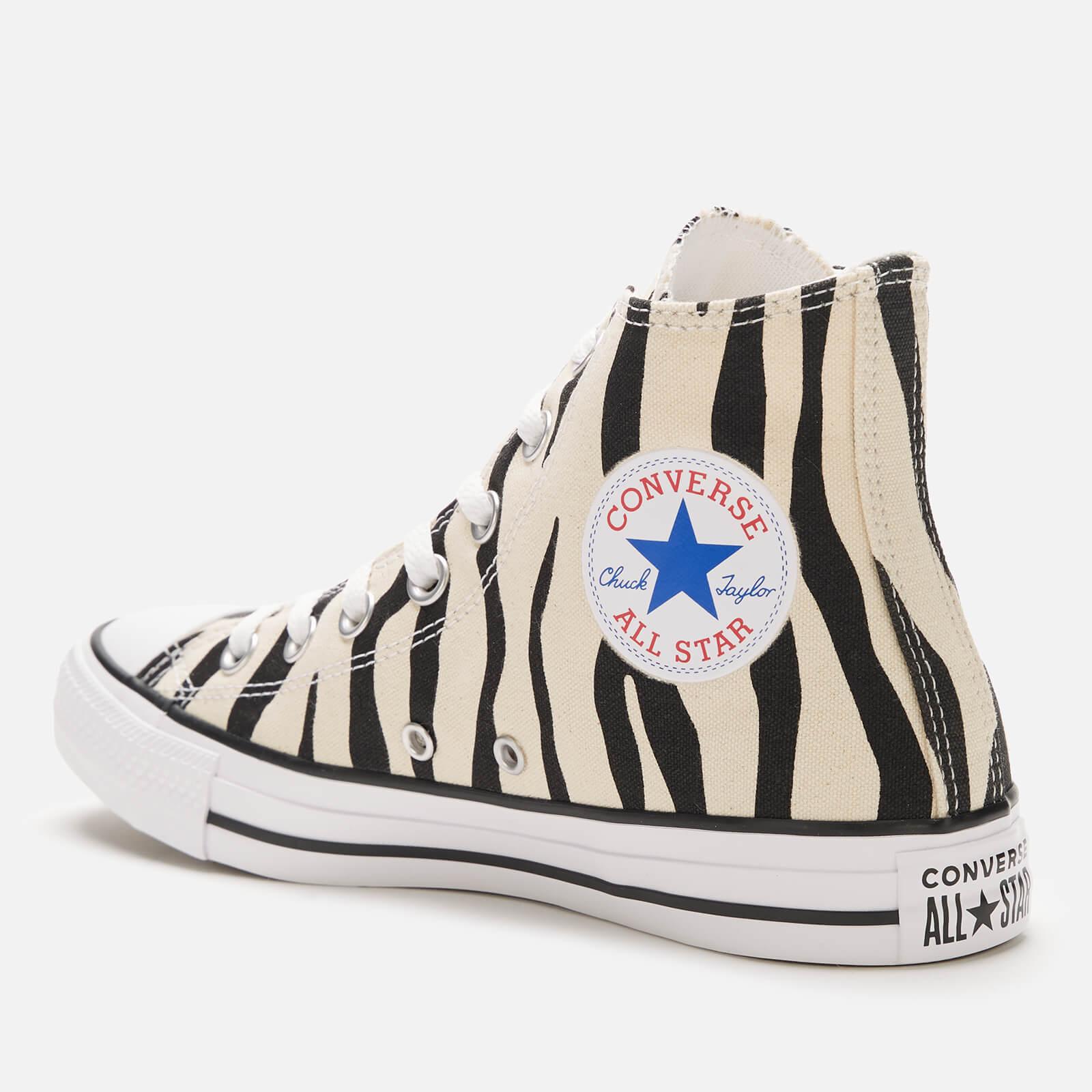 converse zebra high