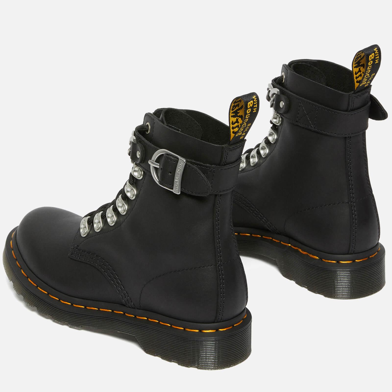 Dr. Martens 1460 Pascal Chain Leather 8-eye Boots in Black | Lyst