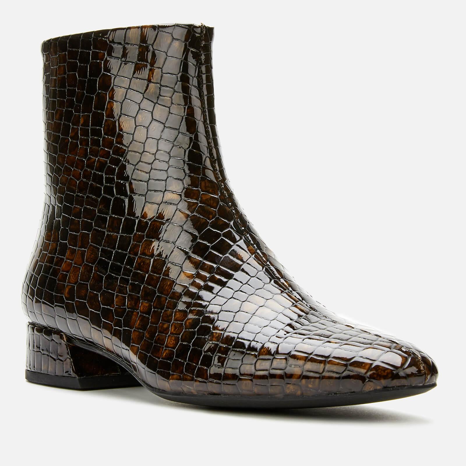 Vagabond Shoemakers Joyce Embossed Leather Ankle Boots in Brown | Lyst  Canada