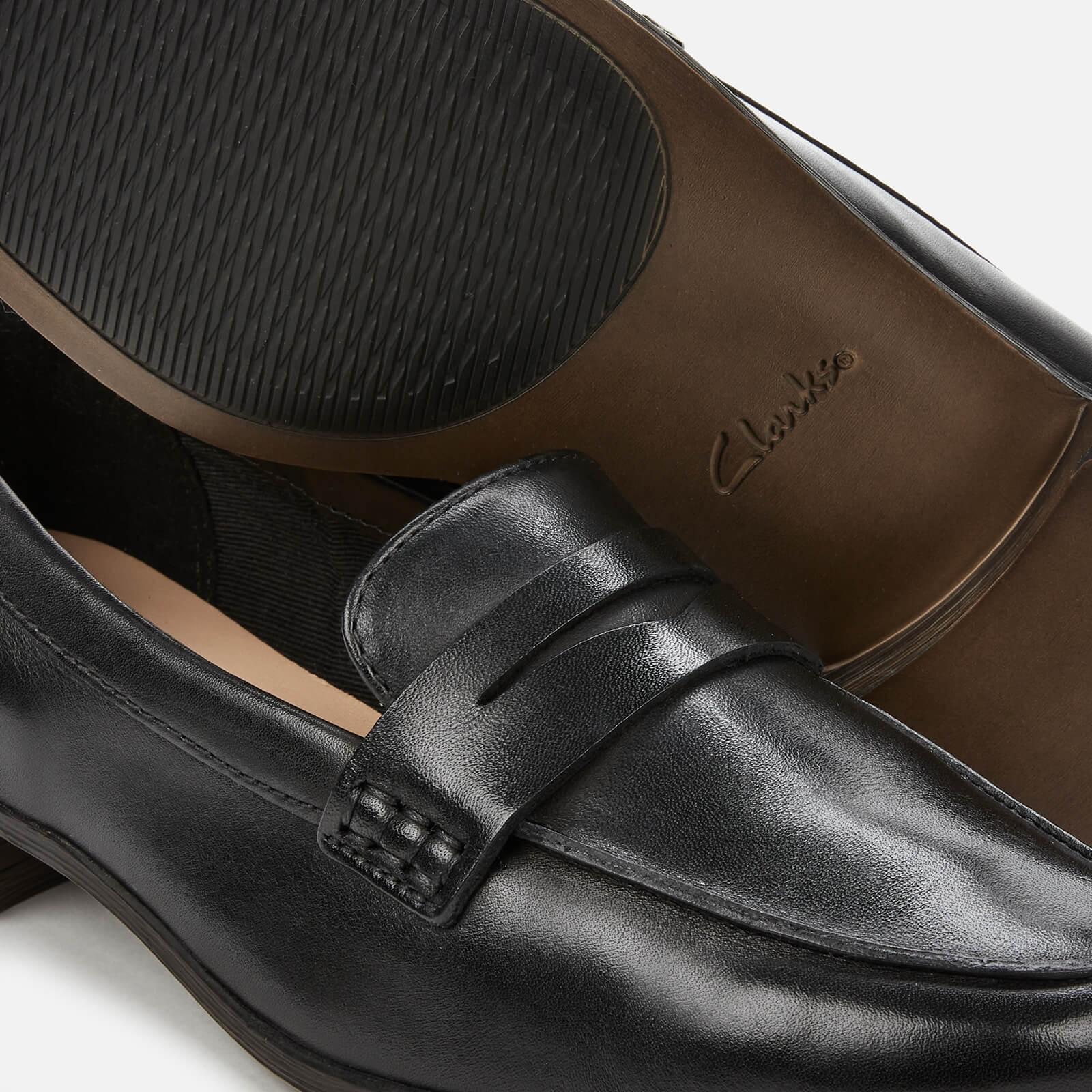 Clarks Hamble Leather Loafers in Black | Lyst