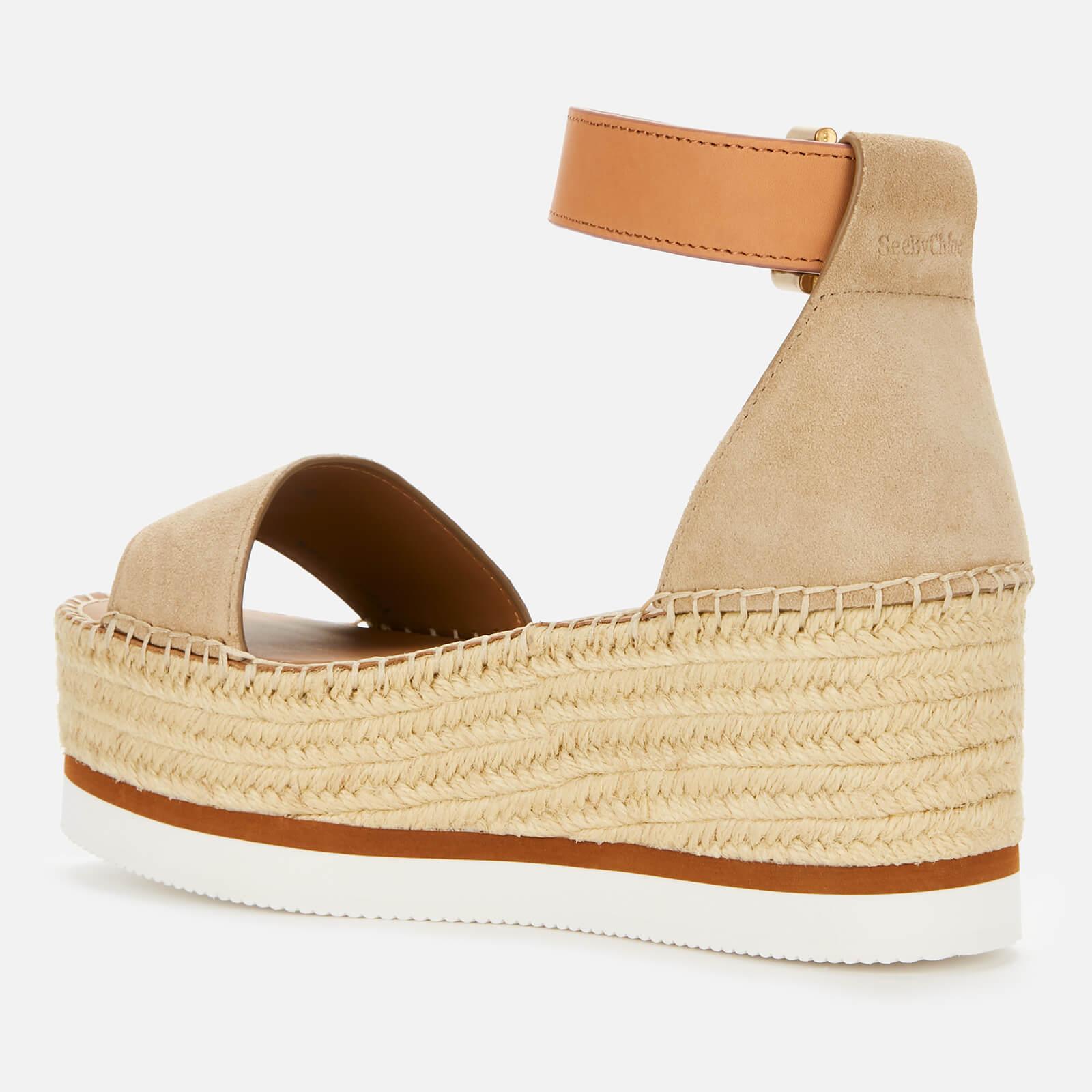 leather flatform espadrilles