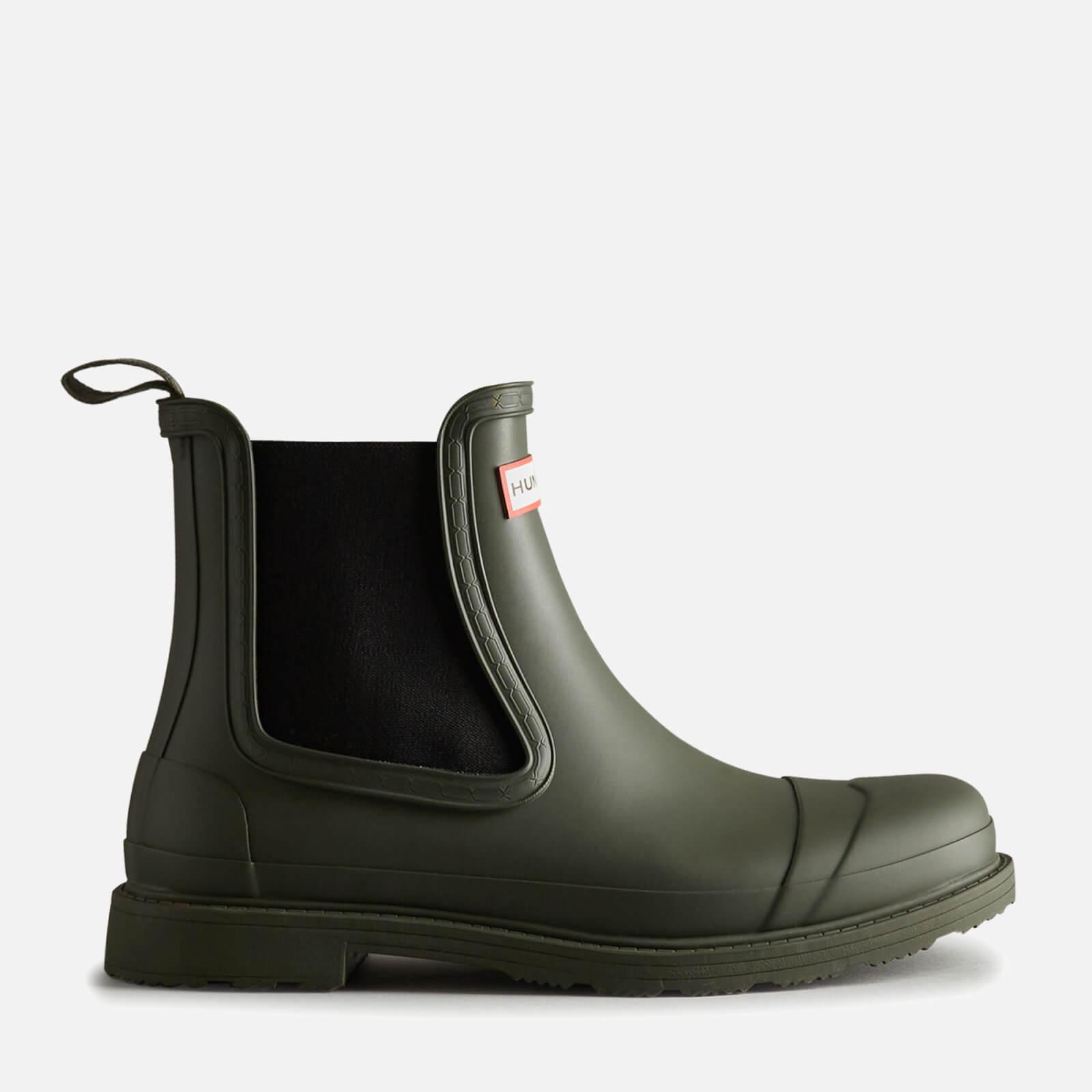 HUNTER Commando Chelsea Boots in Green for Men Lyst UK