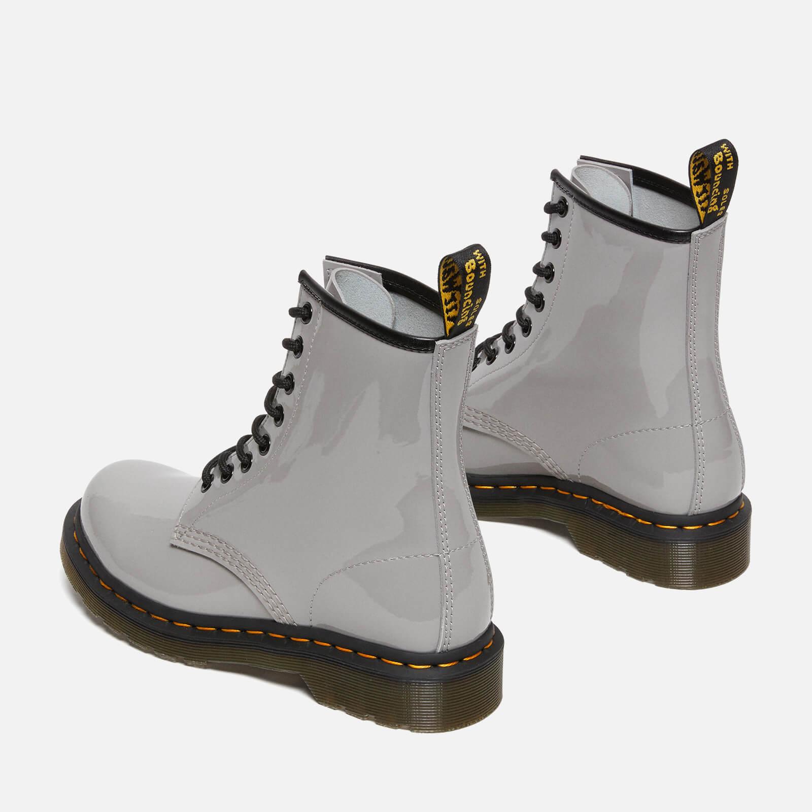 sick Sculptor Carrot Dr. Martens 1460 Patent Lamper Leather 8-eye Boots in Gray | Lyst
