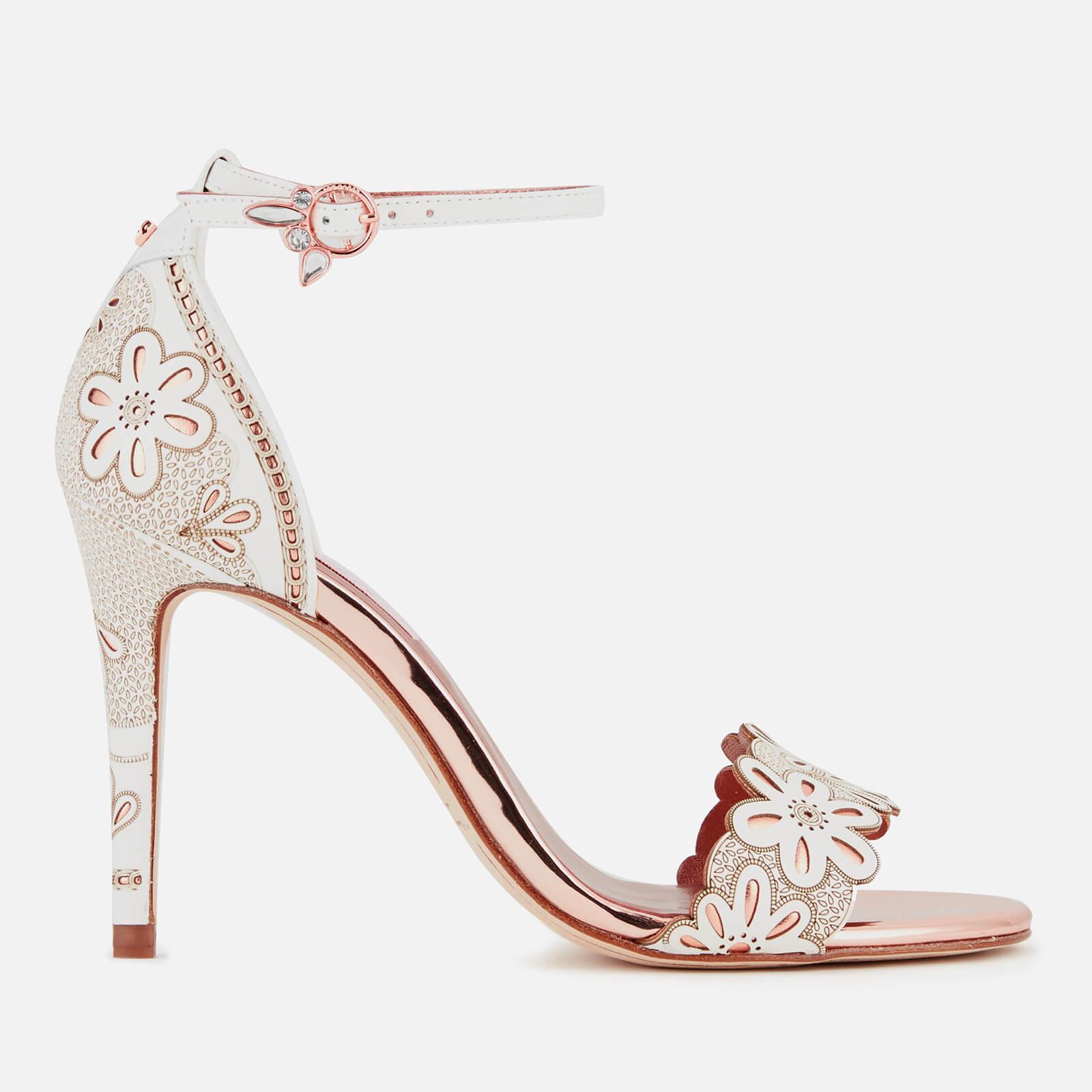 ted baker white bow sandals