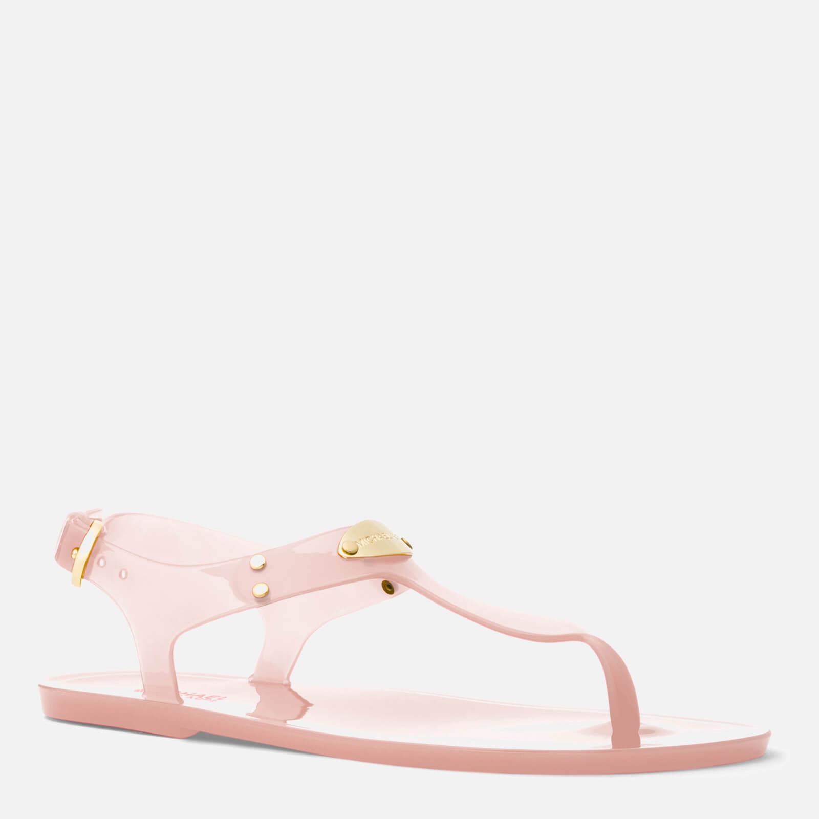 MICHAEL Michael Kors Plate Thong Flat Jelly Sandals in Pink | Lyst