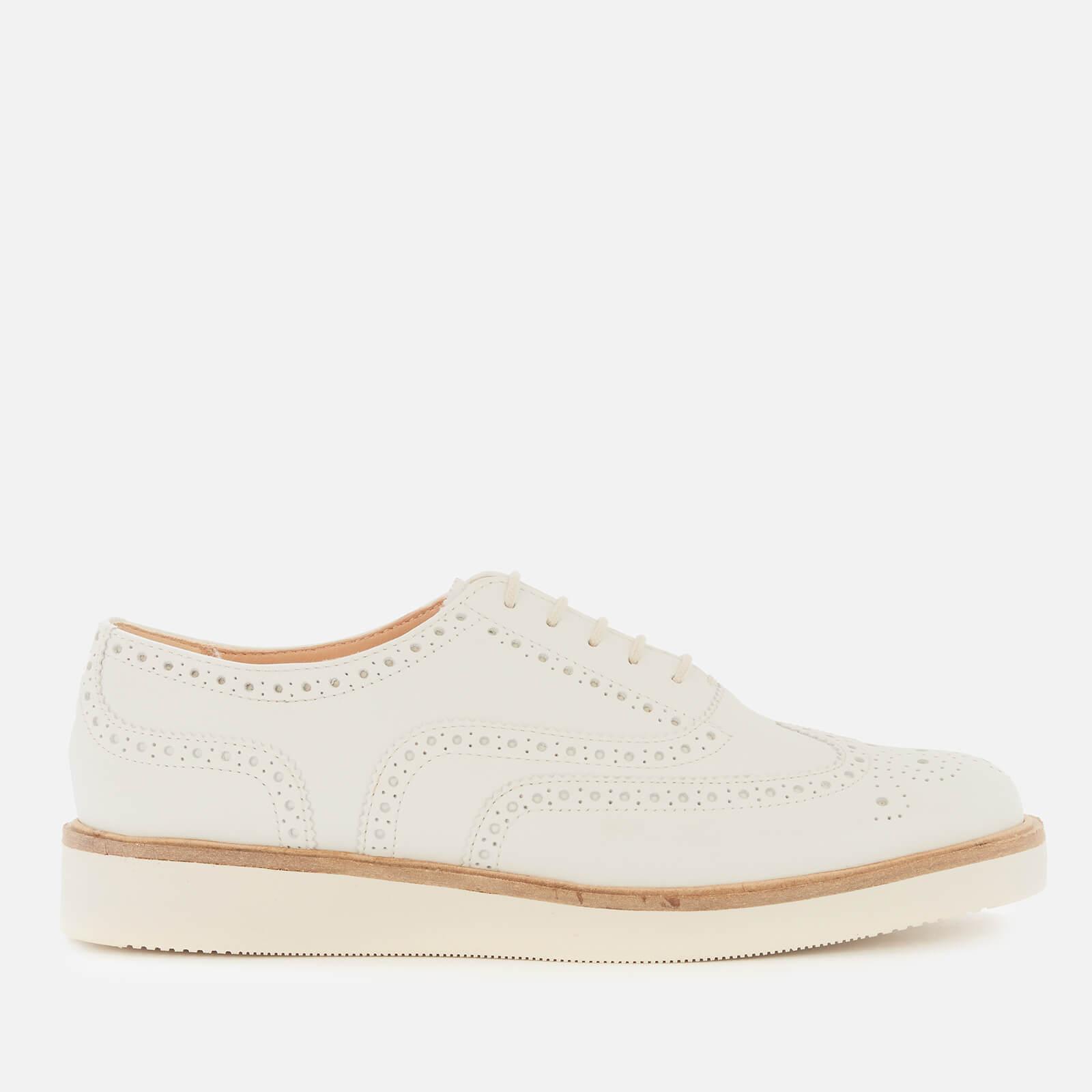 Clarks Baille Leather Brogues in White | Lyst