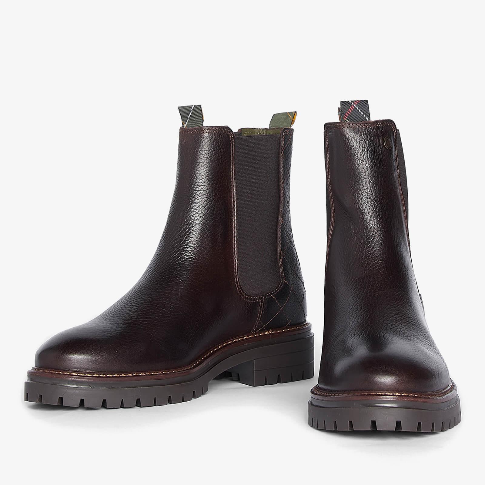 Barbour Evie Leather Chelsea Boots in Black | Lyst