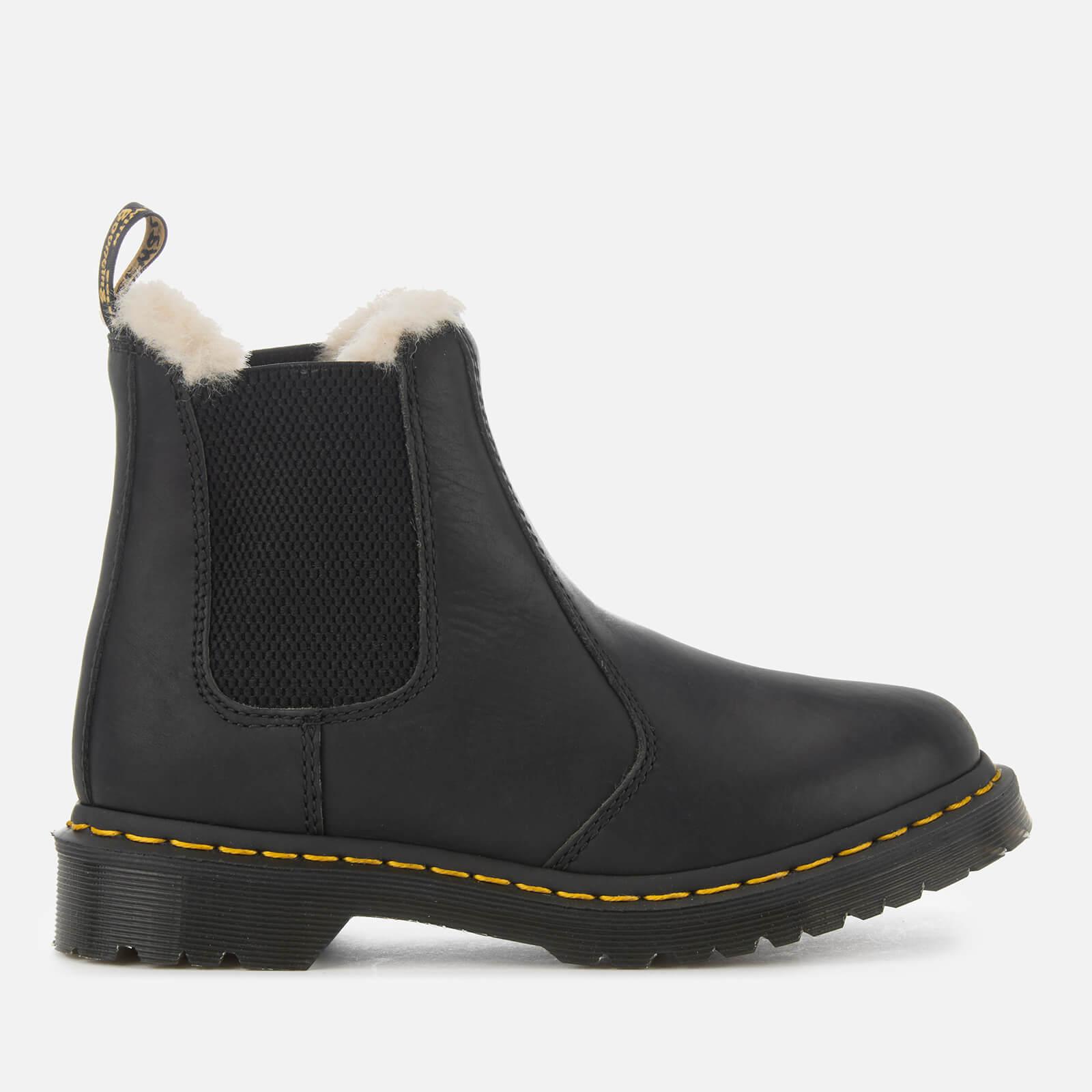 Dr. Martens 2976 Leonore Faux Fur Lined Chelsea Boots in Black | Lyst Canada