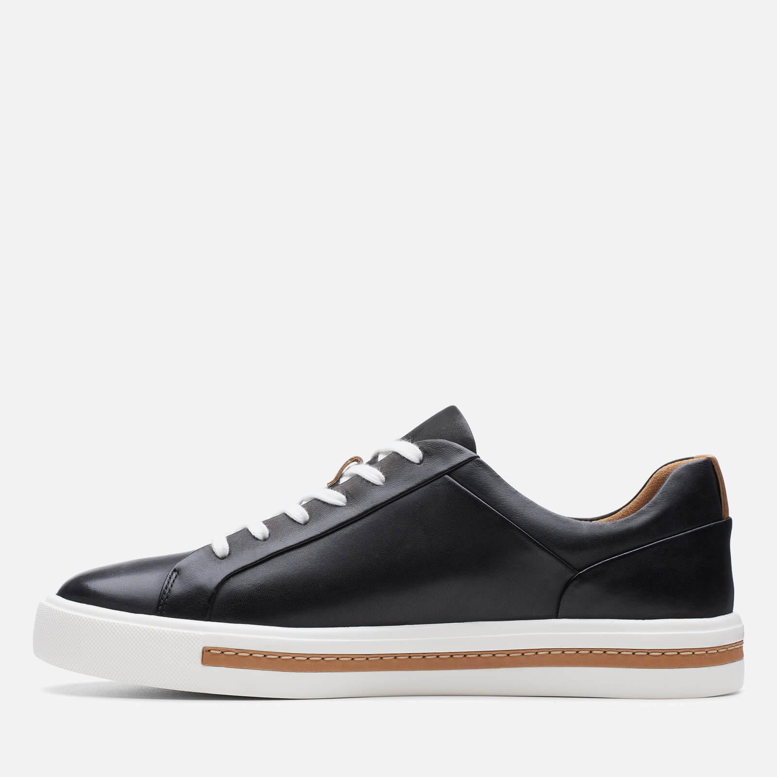 Clarks Un Maui Leather Trainers in Black | Lyst