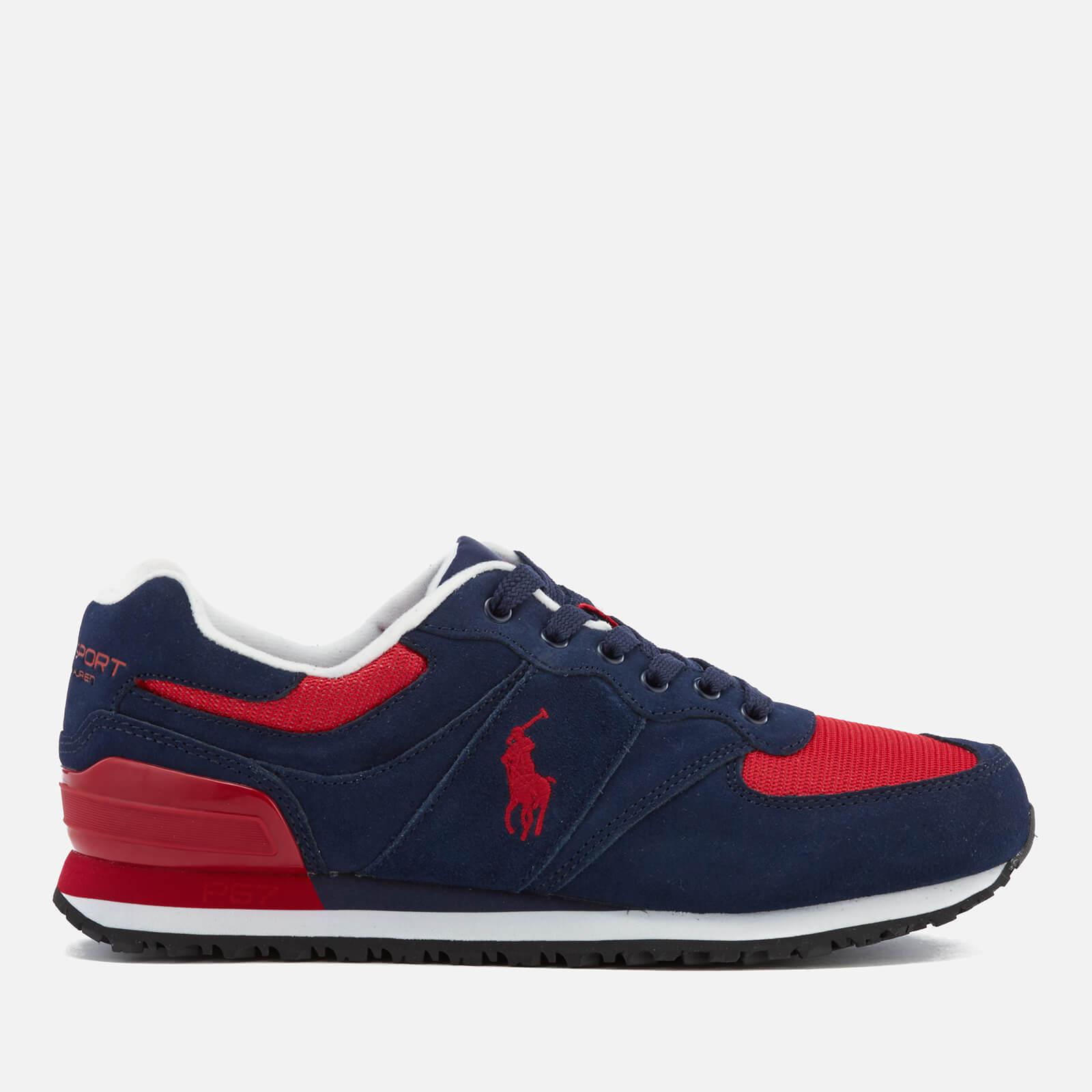 Polo Ralph Lauren Slaton Pony Sport Suede Trainers in Navy/Red (Blue) for  Men | Lyst Canada