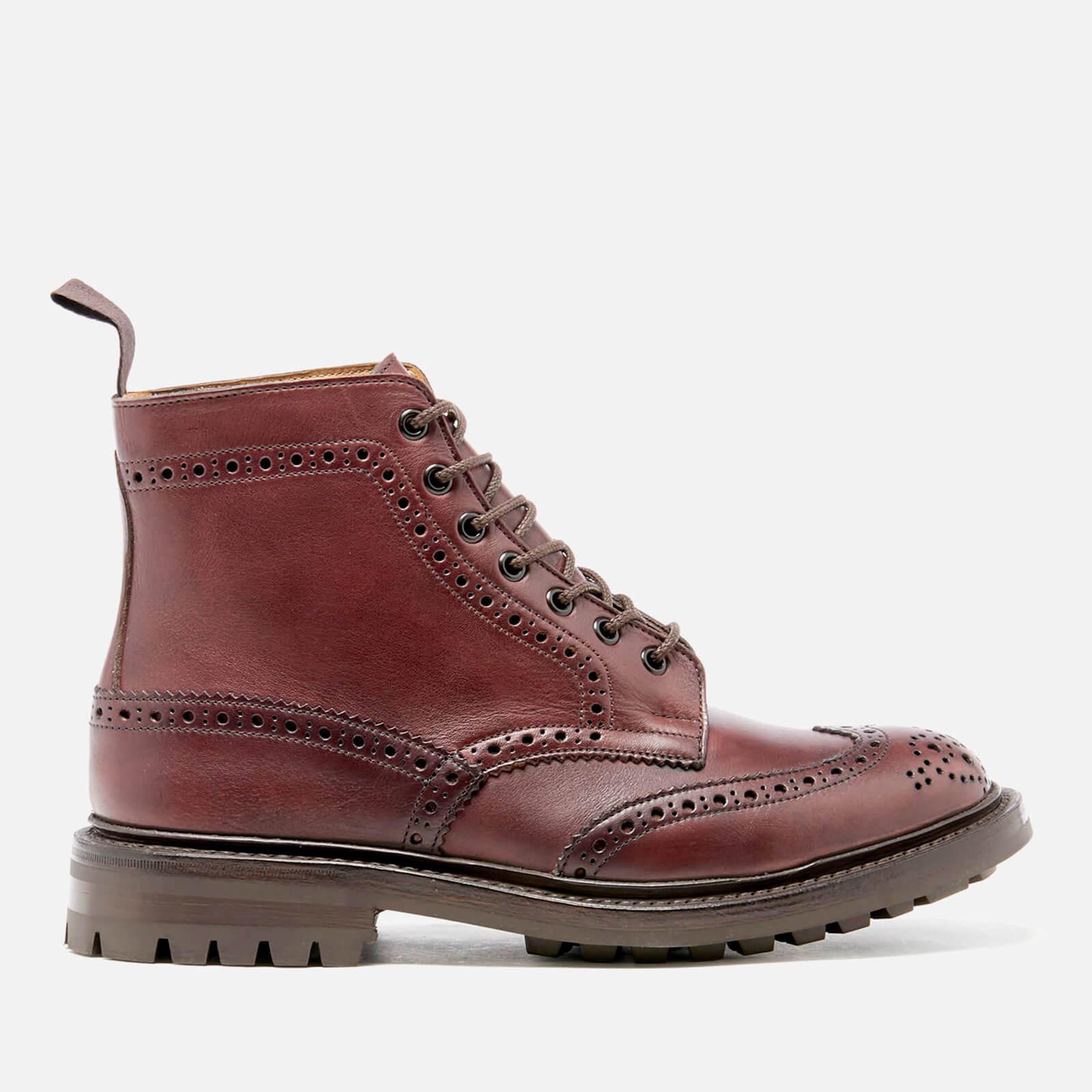 Tricker's Men's Stow Leather Commando Sole Lace Up Brogue Boots in Brown  for Men | Lyst