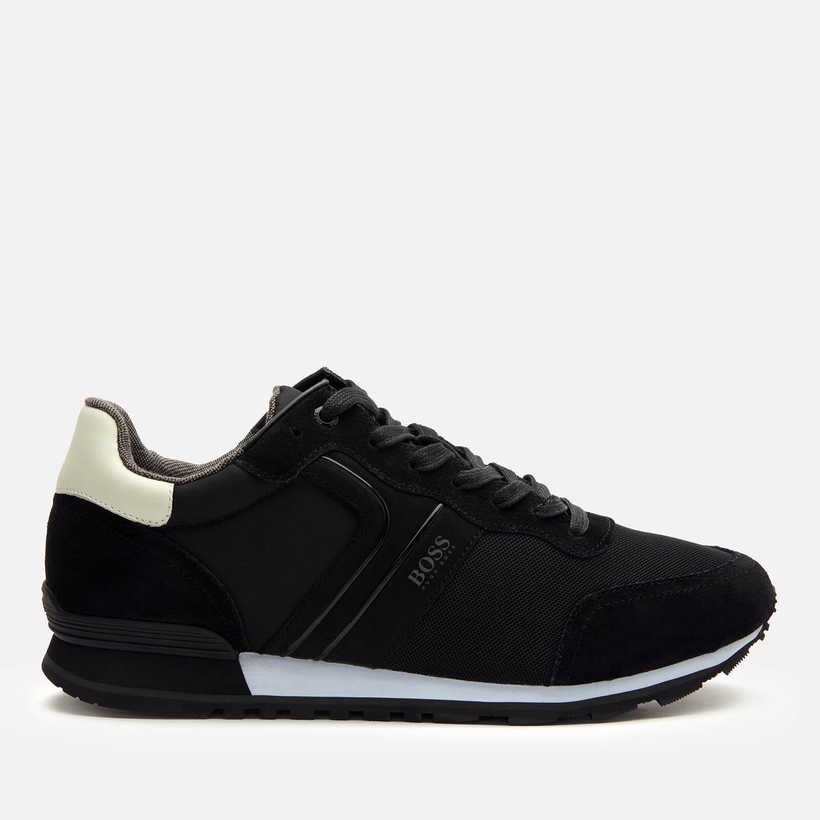BOSS by Hugo Boss Suede Parkour Running Style Trainers in Black for Men ...