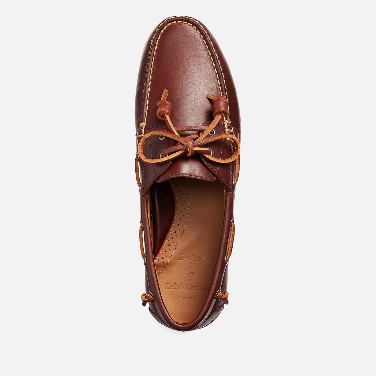 Polo Ralph Lauren Merton Leather Boat Shoes in Brown for Men | Lyst