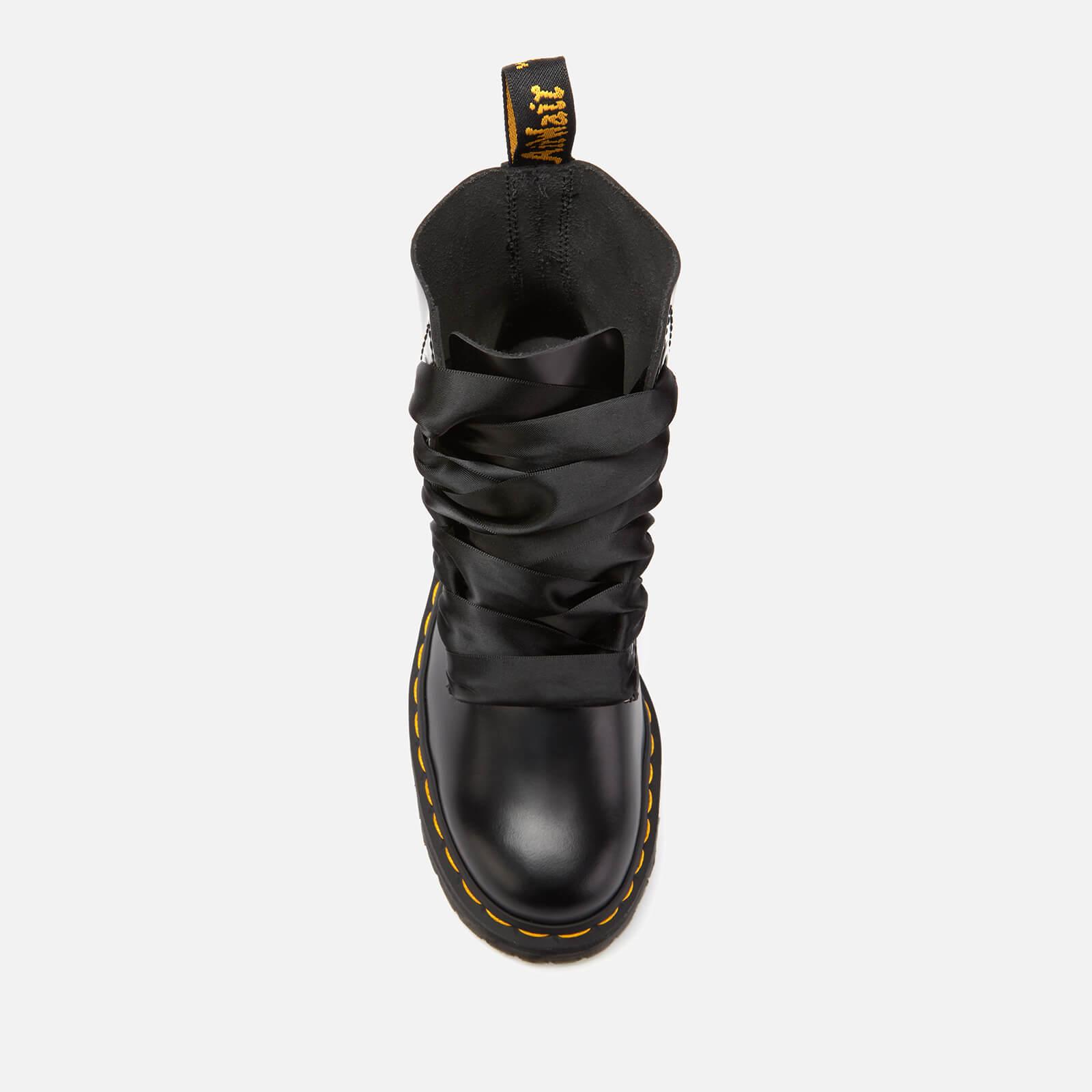 Dr. Martens Molly Buttero Leather 6-eye Boots in Black - Lyst