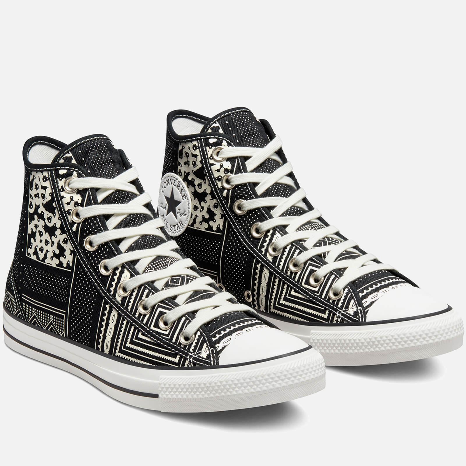 Converse Chuck Taylor All Star Geometric Patchwork Hi-top Trainers in Black  | Lyst