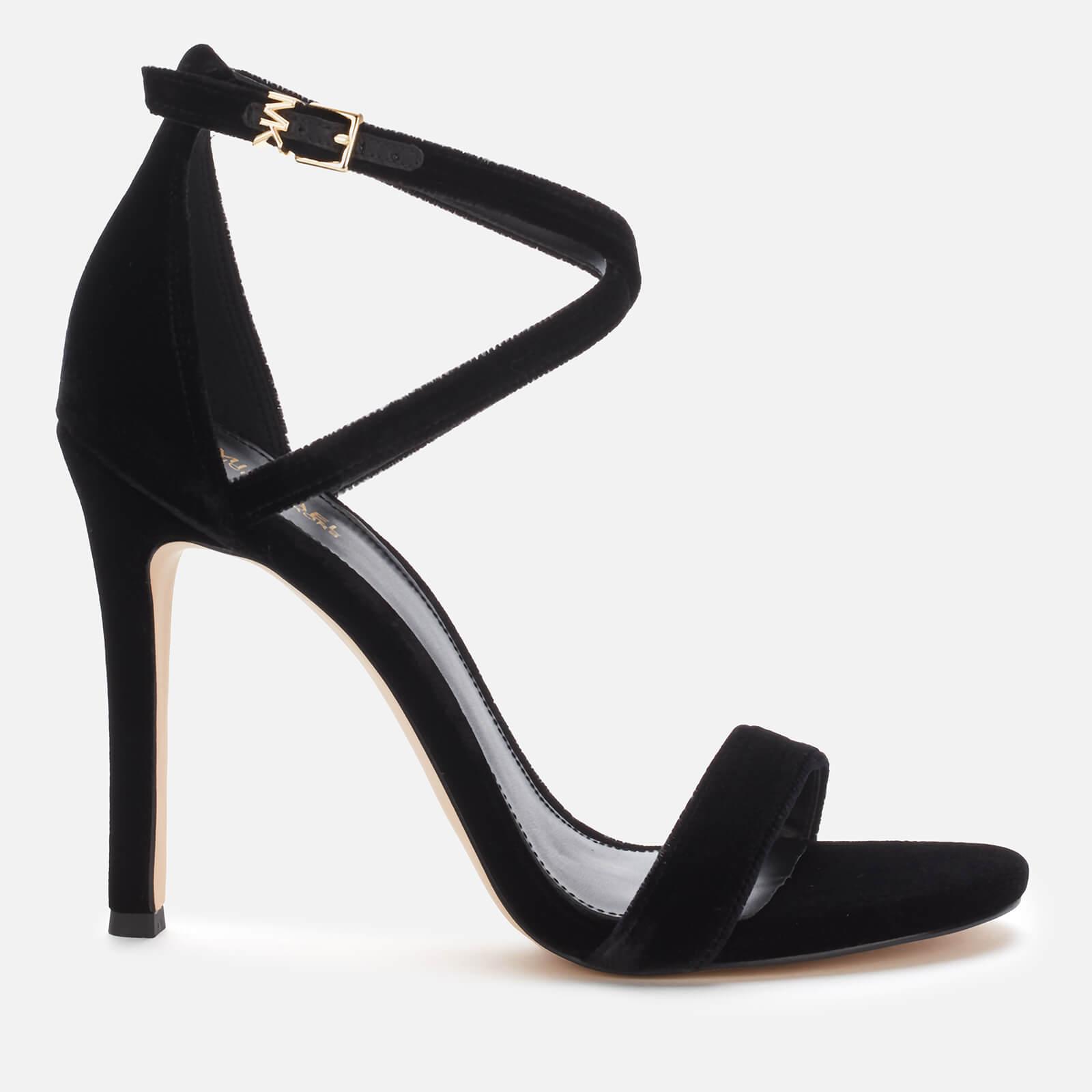 michael kors black strappy heels