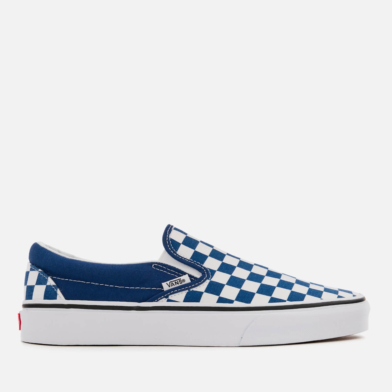 Vans Checkerboard Slip-on Trainers in Blue for Men | Lyst