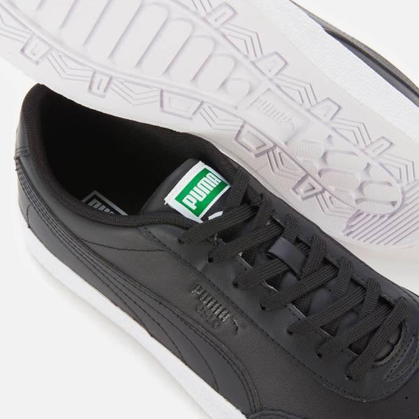 PUMA Leather Oslo Vulcanised Trainers in Black for Men - Lyst