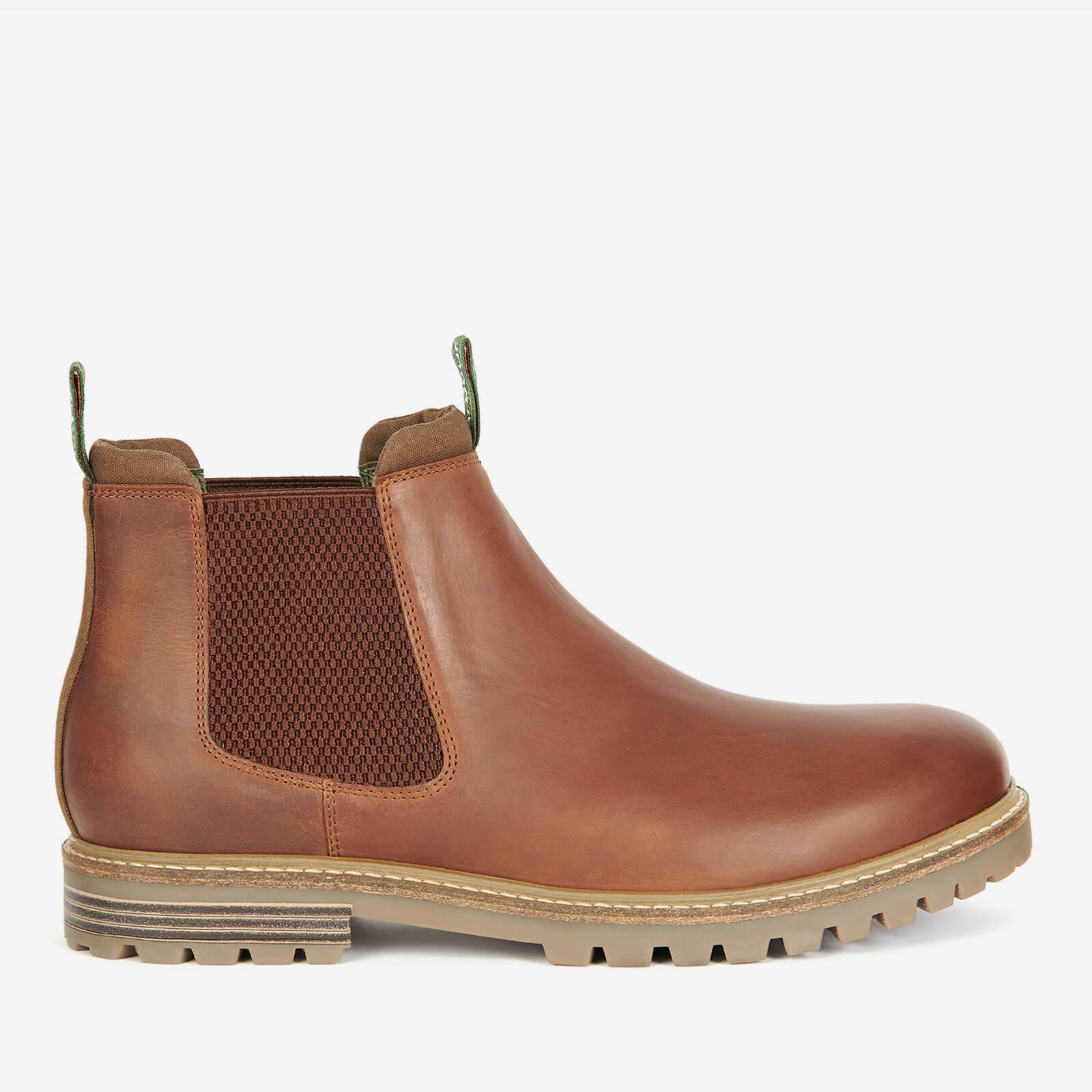 Cyclopen dividend industrie Barbour Walker Leather Chelsea Boots in Brown for Men | Lyst