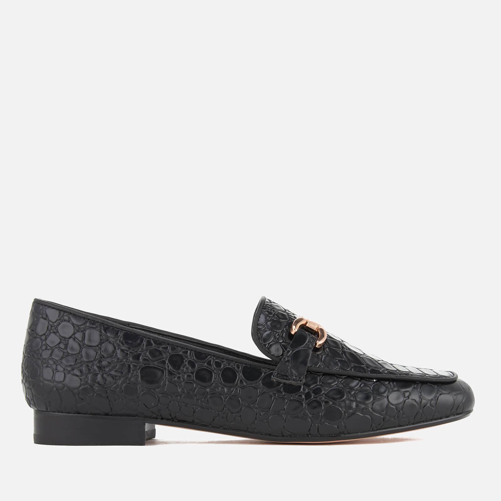 Dune Women's Lolla Leather Loafers in Black Lyst
