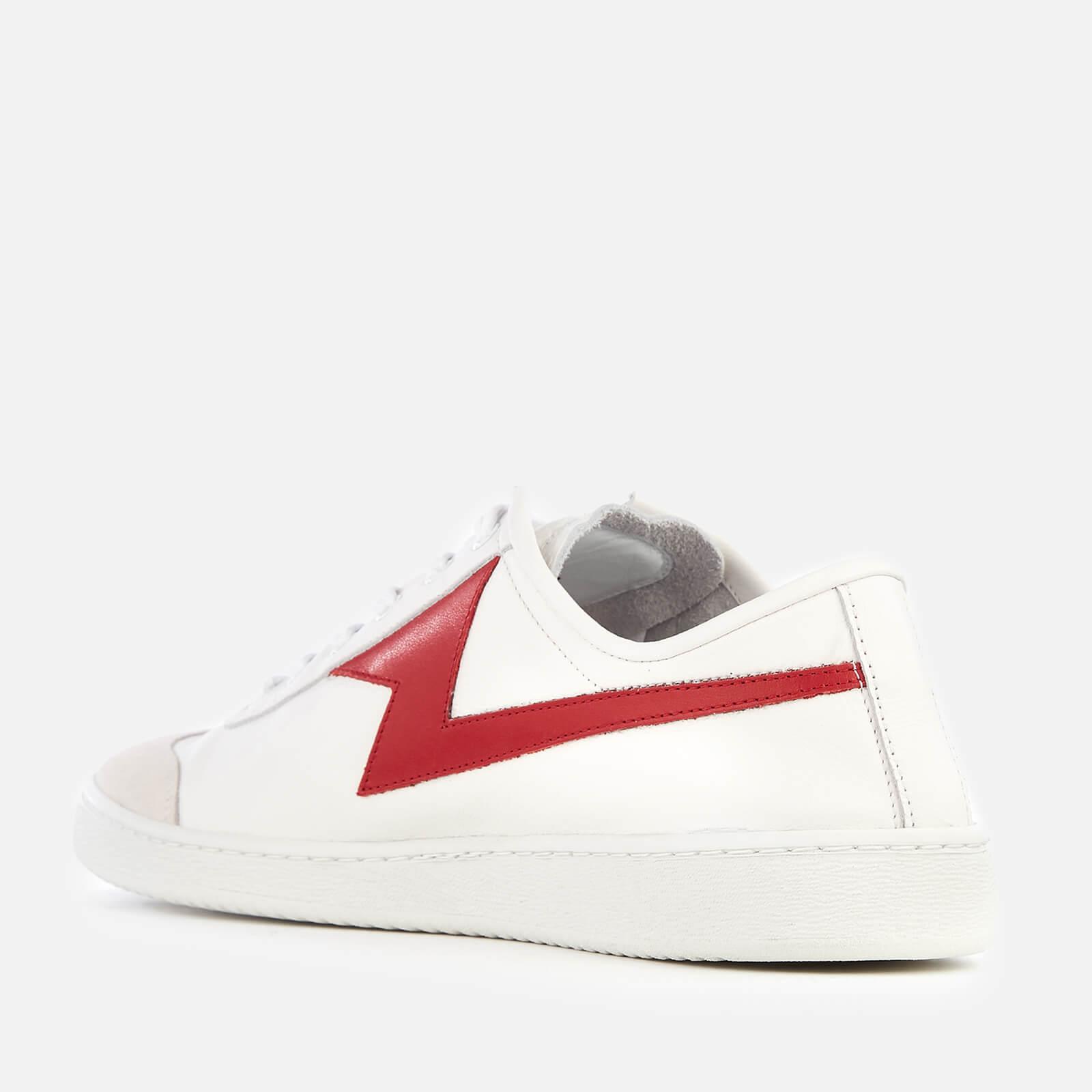 PS by Paul Smith Ziggy Leather Lightning Trainers in White for Men | Lyst