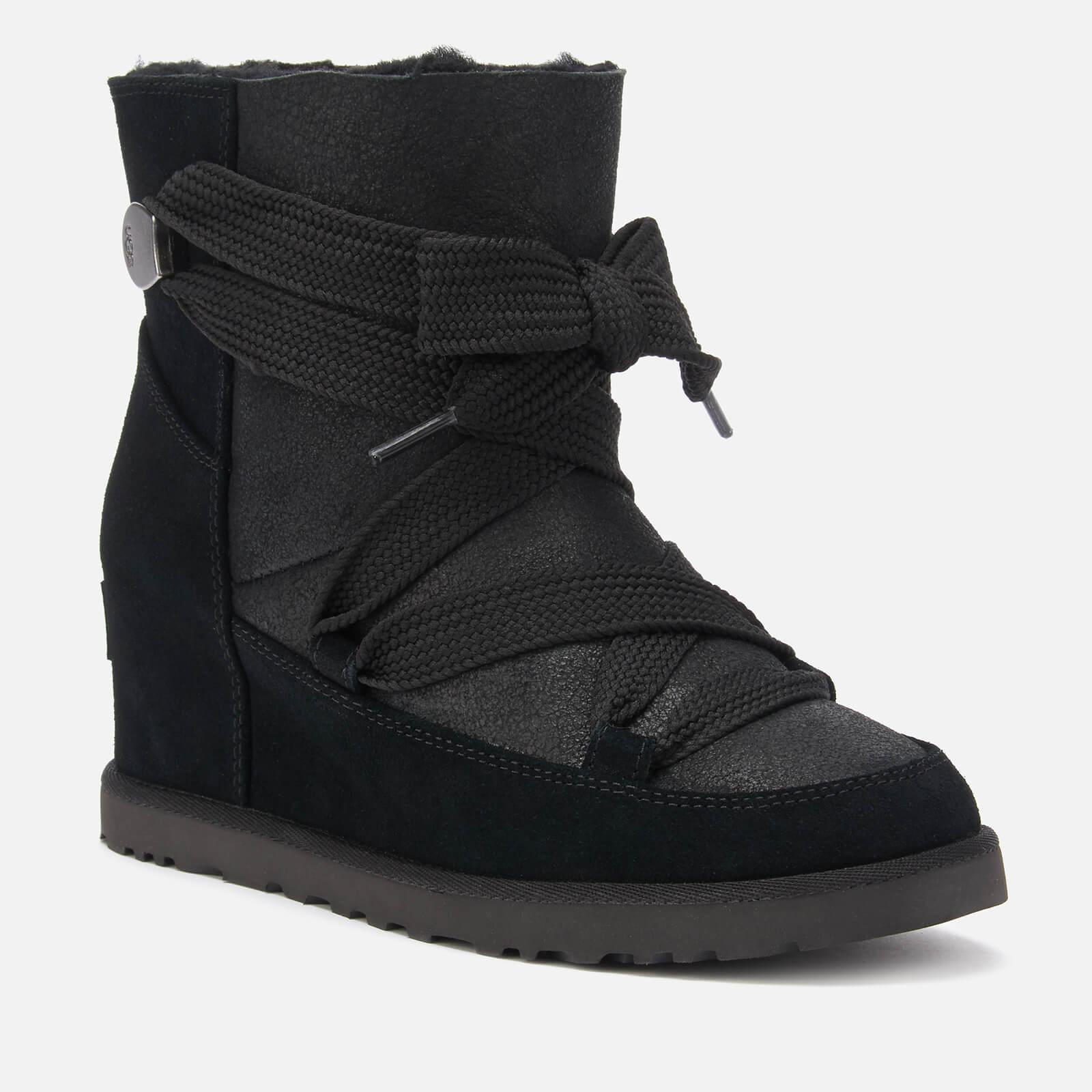 ugg lace up wedge boot