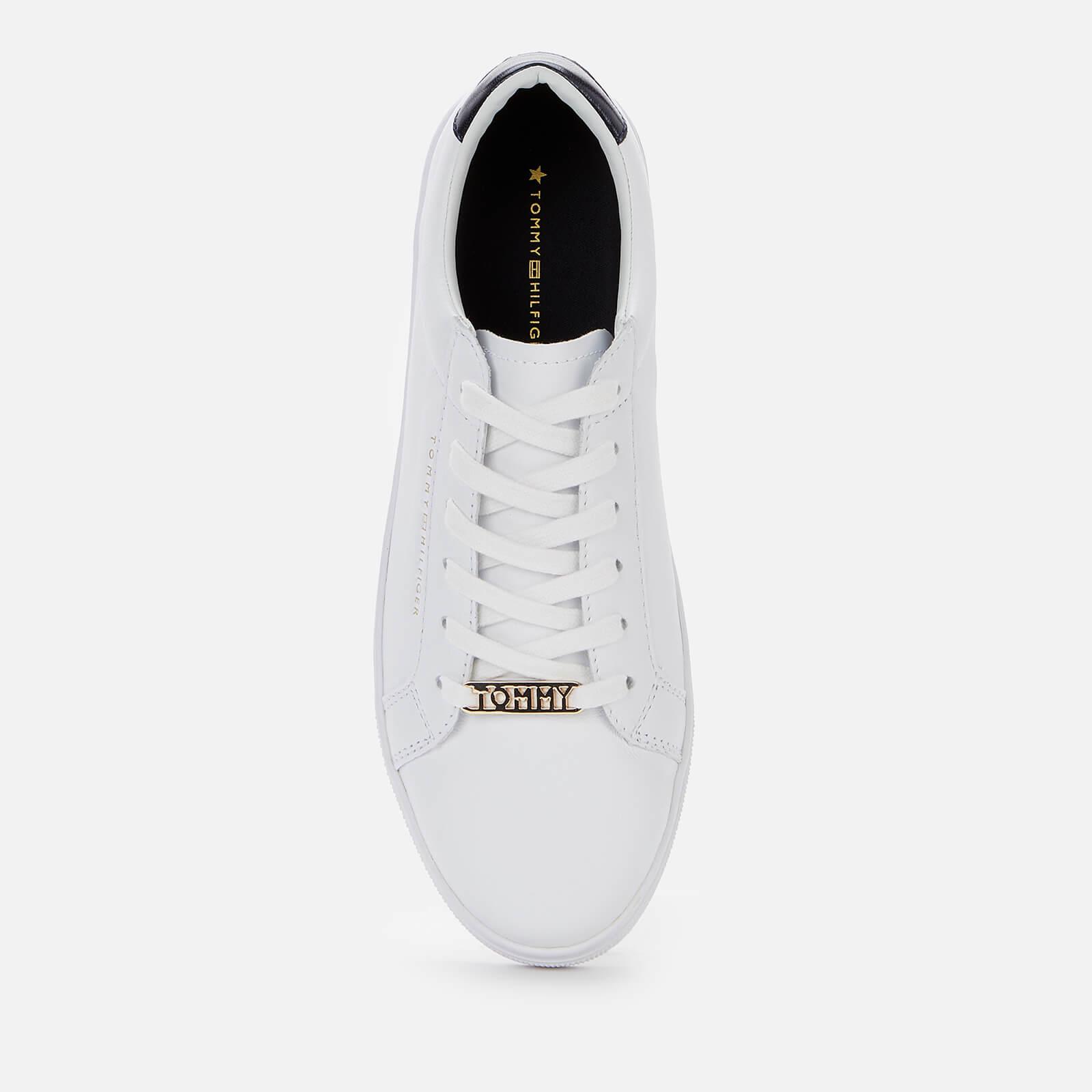 Tommy Hilfiger Venus Leather Essential Trainers in White | Lyst