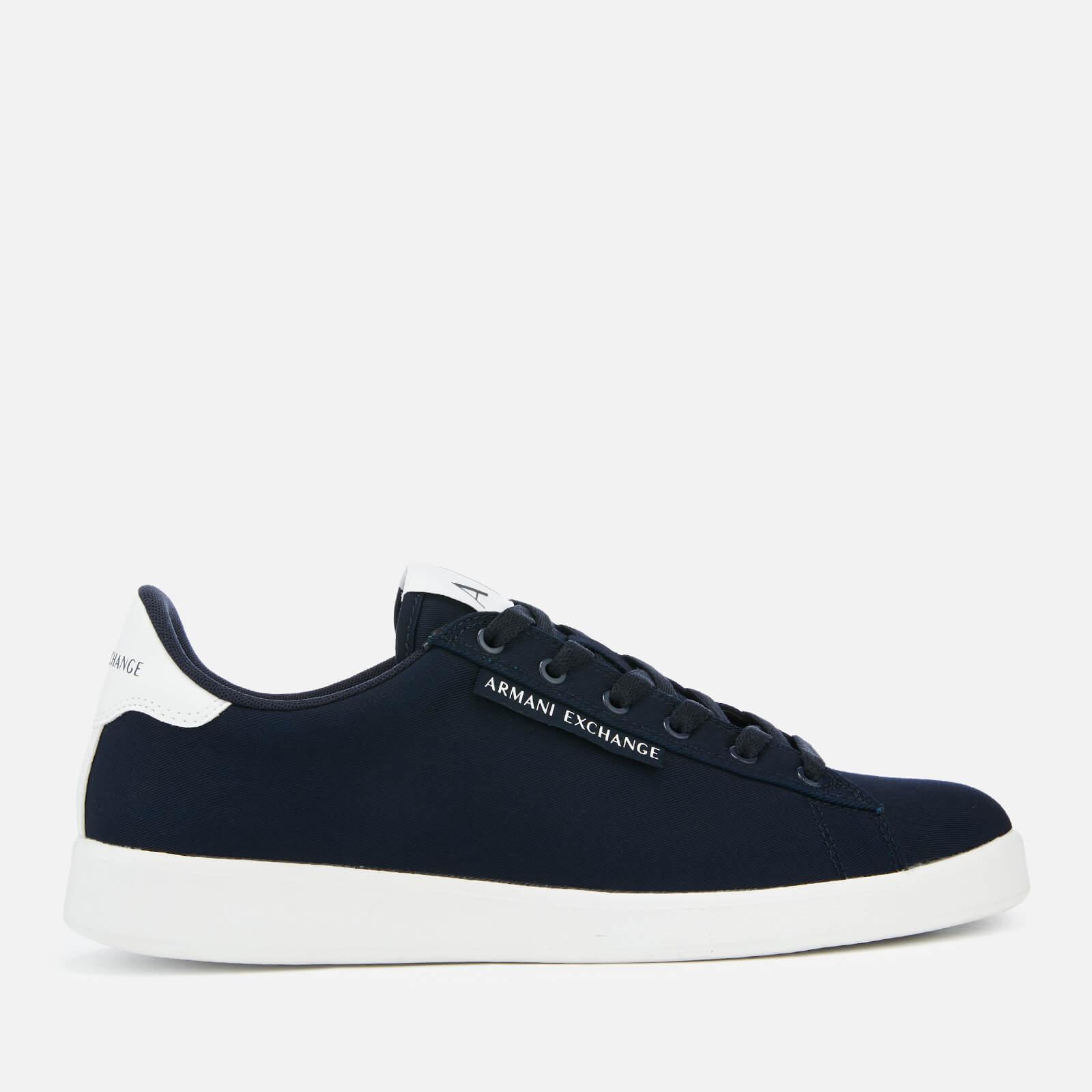 armani exchange canvas trainers