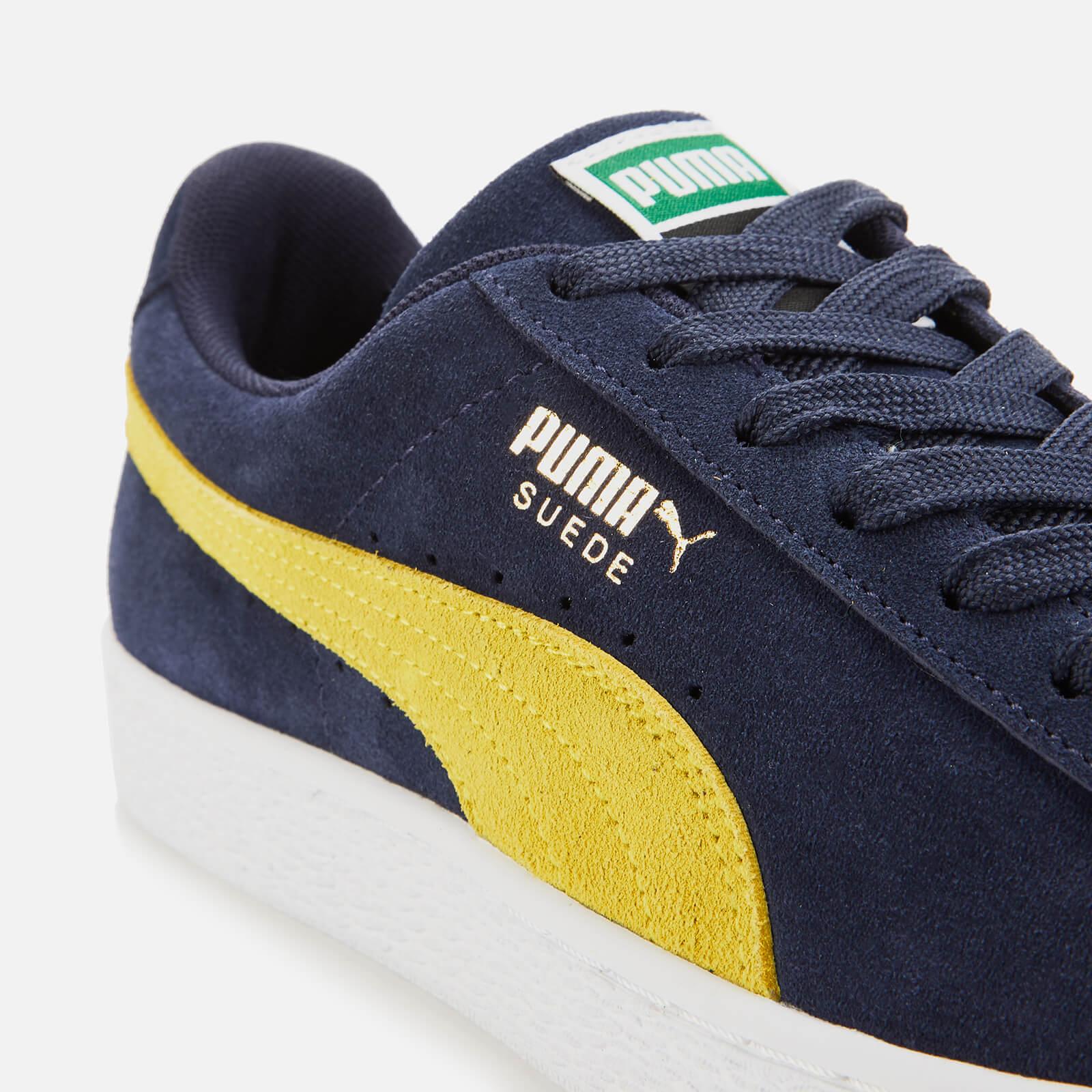 puma navy suede trainers