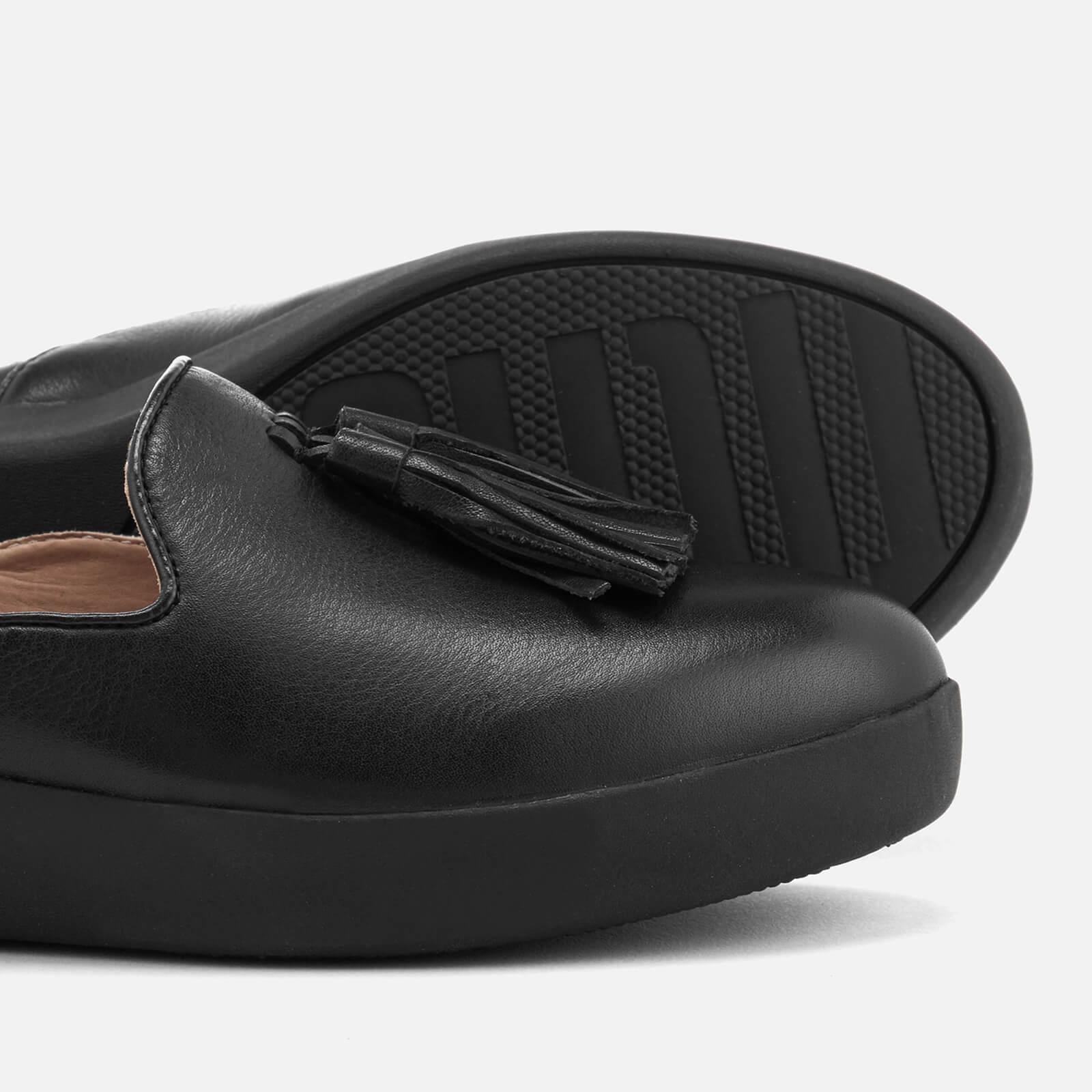 Fitflop Leather Tassel Superskate D'orsay Loafers in Black - Lyst