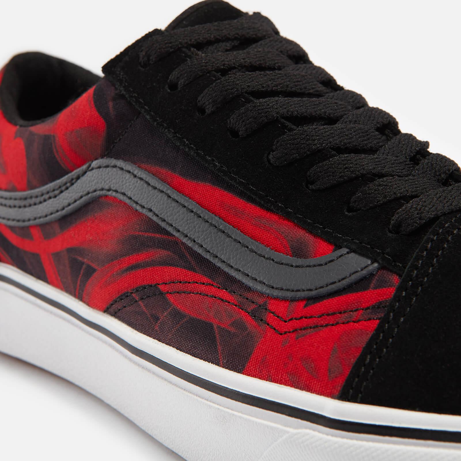 Vans After Old Skool Canvas And Suede Trainers in Red for Men | Lyst