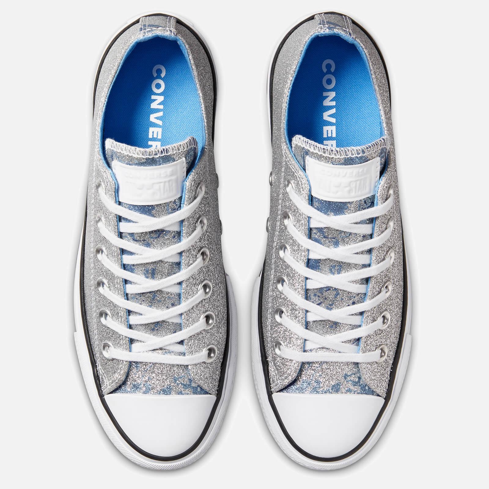 Converse Chuck Taylor All Star Hybrid Shine Lift Ox Trainers in Metallic |  Lyst