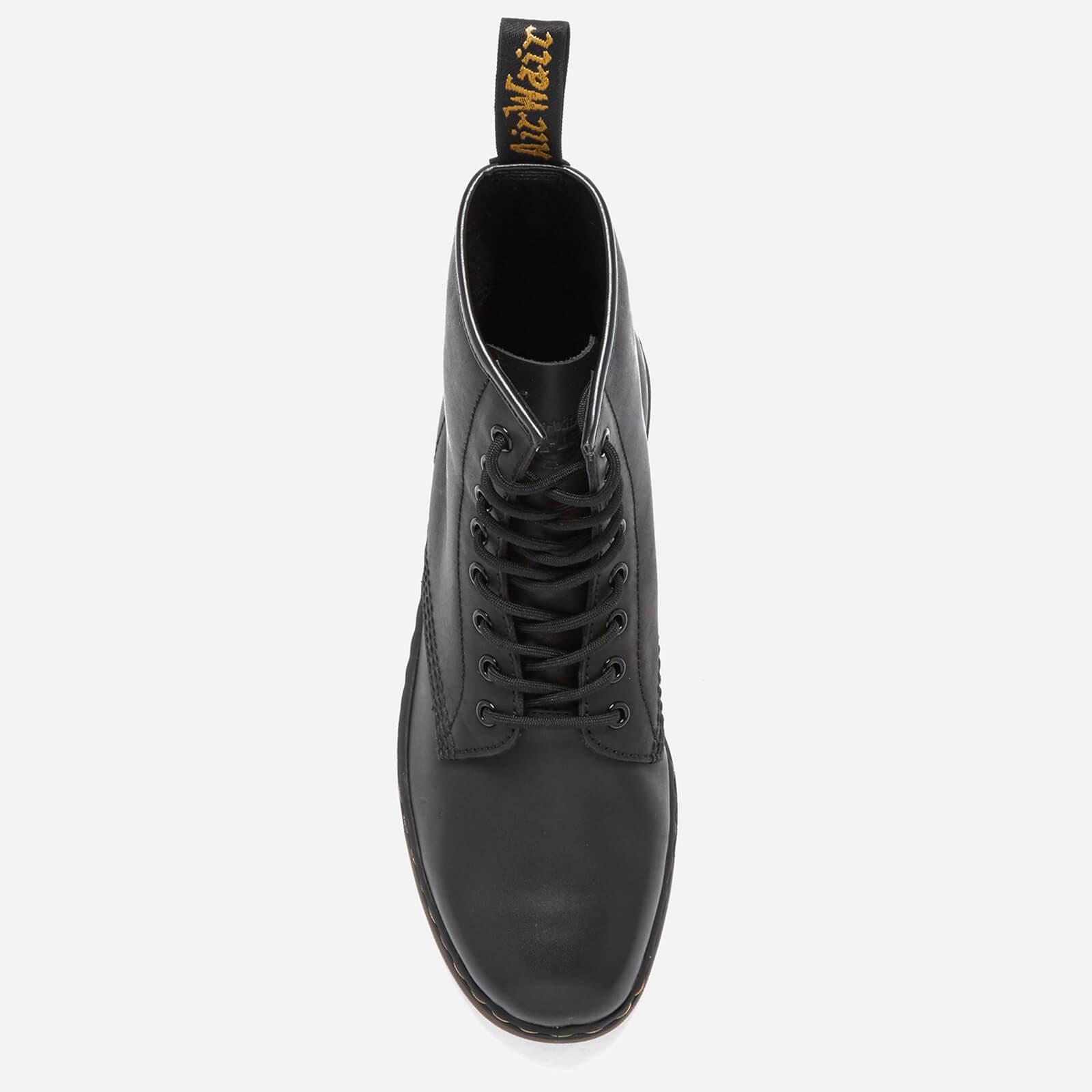Dr. Martens Newton Lite Leather 8-eye Boots in Black | Lyst