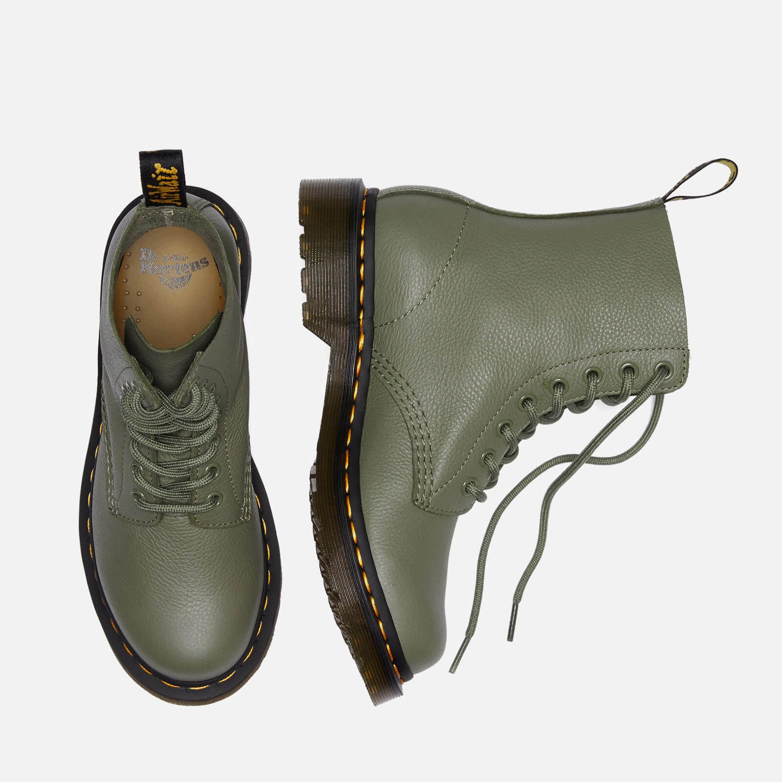 Dr. Martens 1460 Pascal Virginia Leather 8-eye Boots in Green | Lyst UK