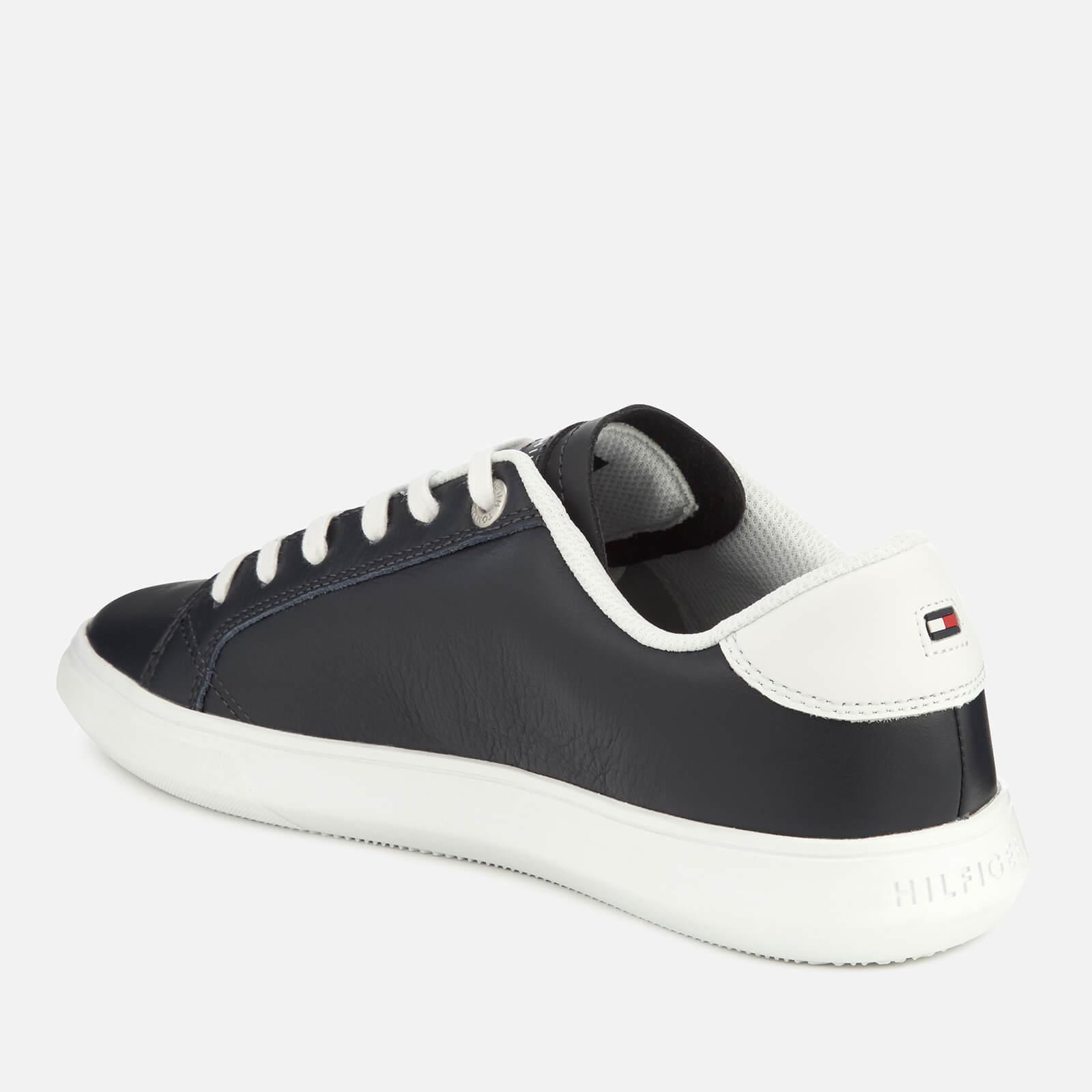 essential cupsole leather trainers