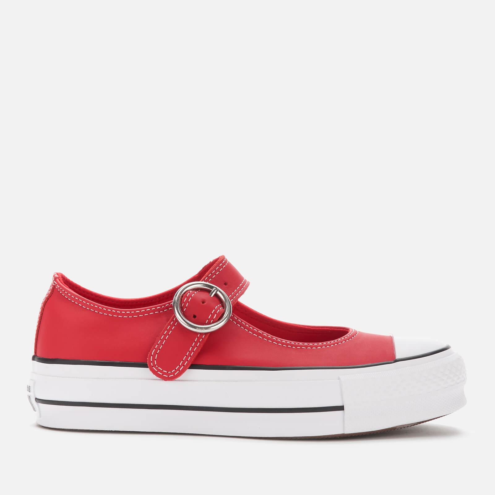 Converse Chuck Taylor All Star Mary Jane Ox Flats in Red | Lyst