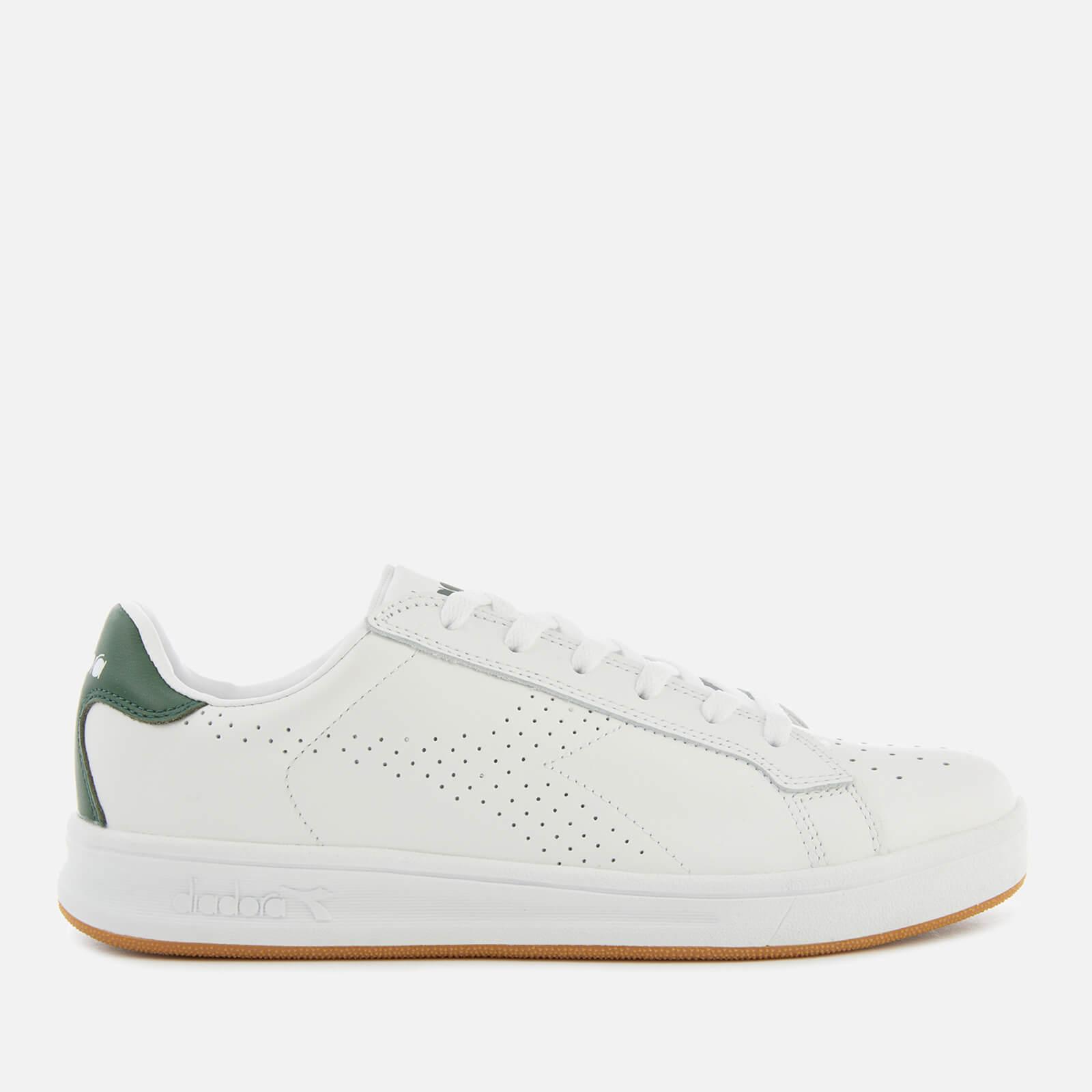 Diadora Leather Martin Trainers in White/Green (White) for Men | Lyst