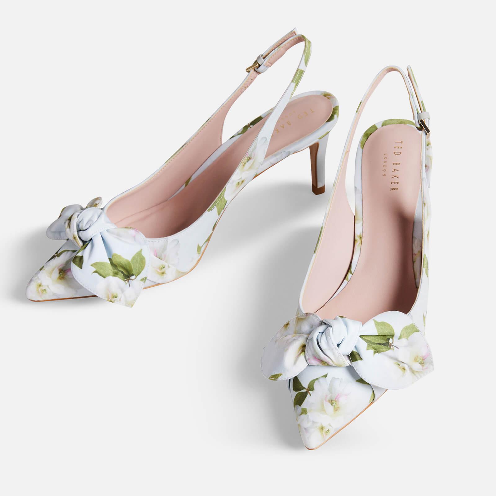 Floral print canvas heels | Street Style Store | SSS