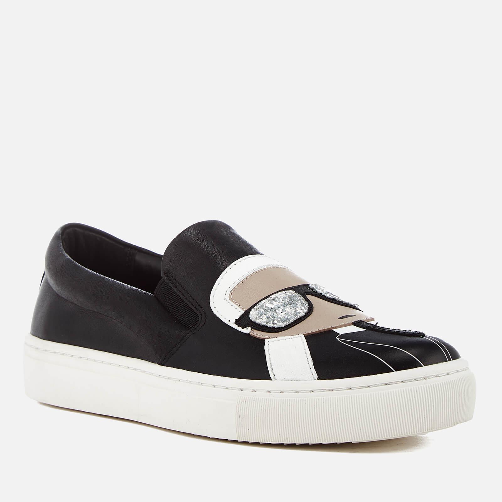 Karl Lagerfeld Women's Kupsole Leather Karl Ikonic Slipon Trainers in