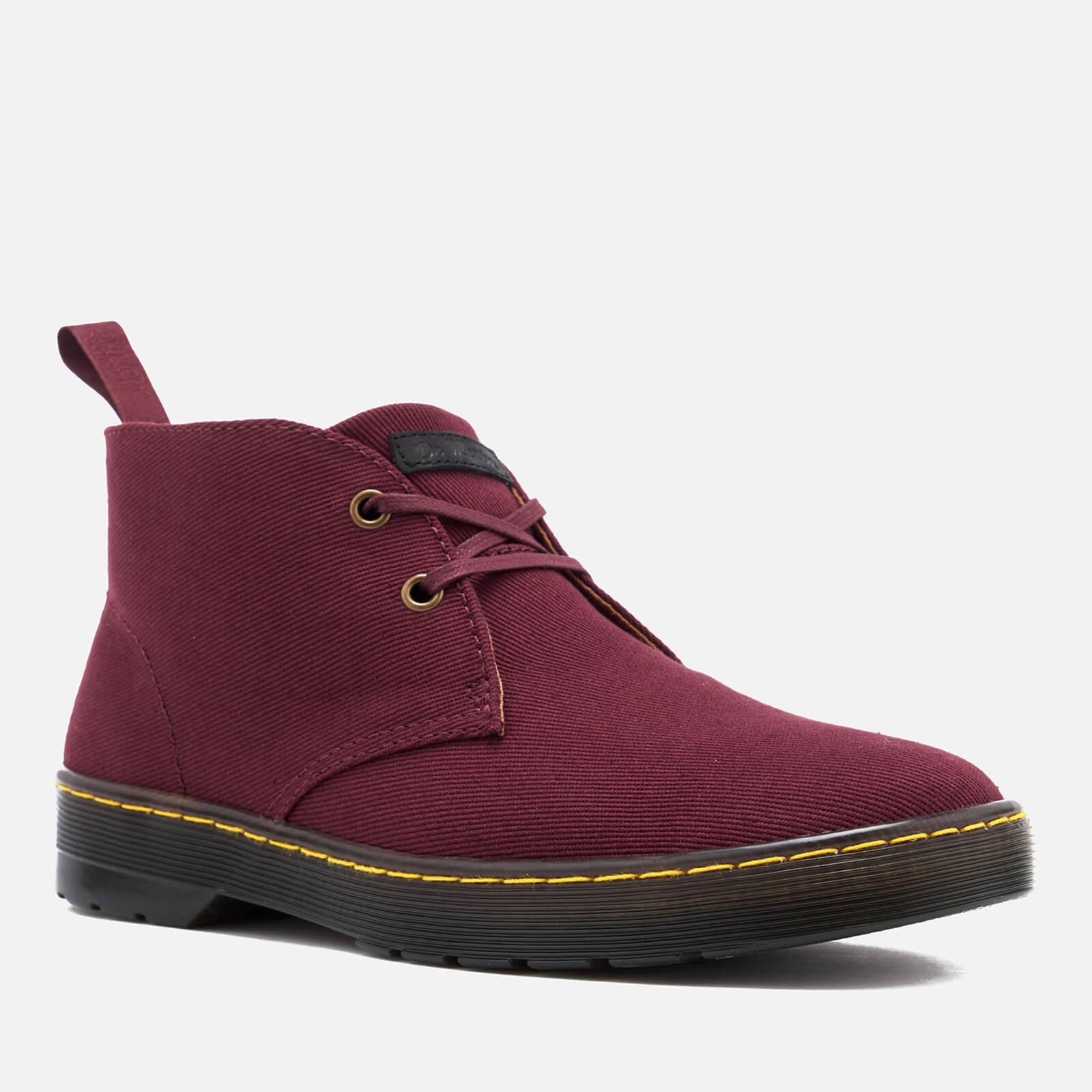 Dr. Martens Mayport Overdyed Twill Canvas Lace Low Boots in Burgundy  (Purple) for Men - Lyst